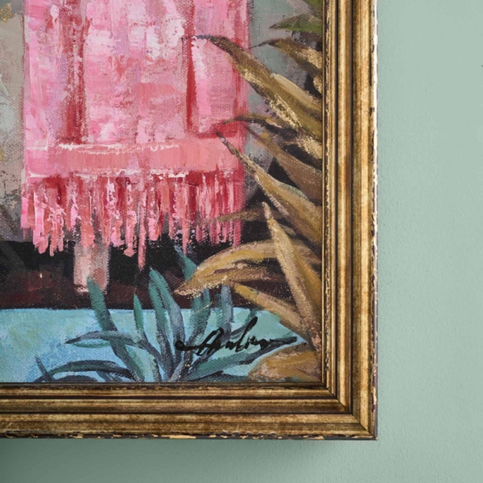 Schilderij - Zebra in badkuip