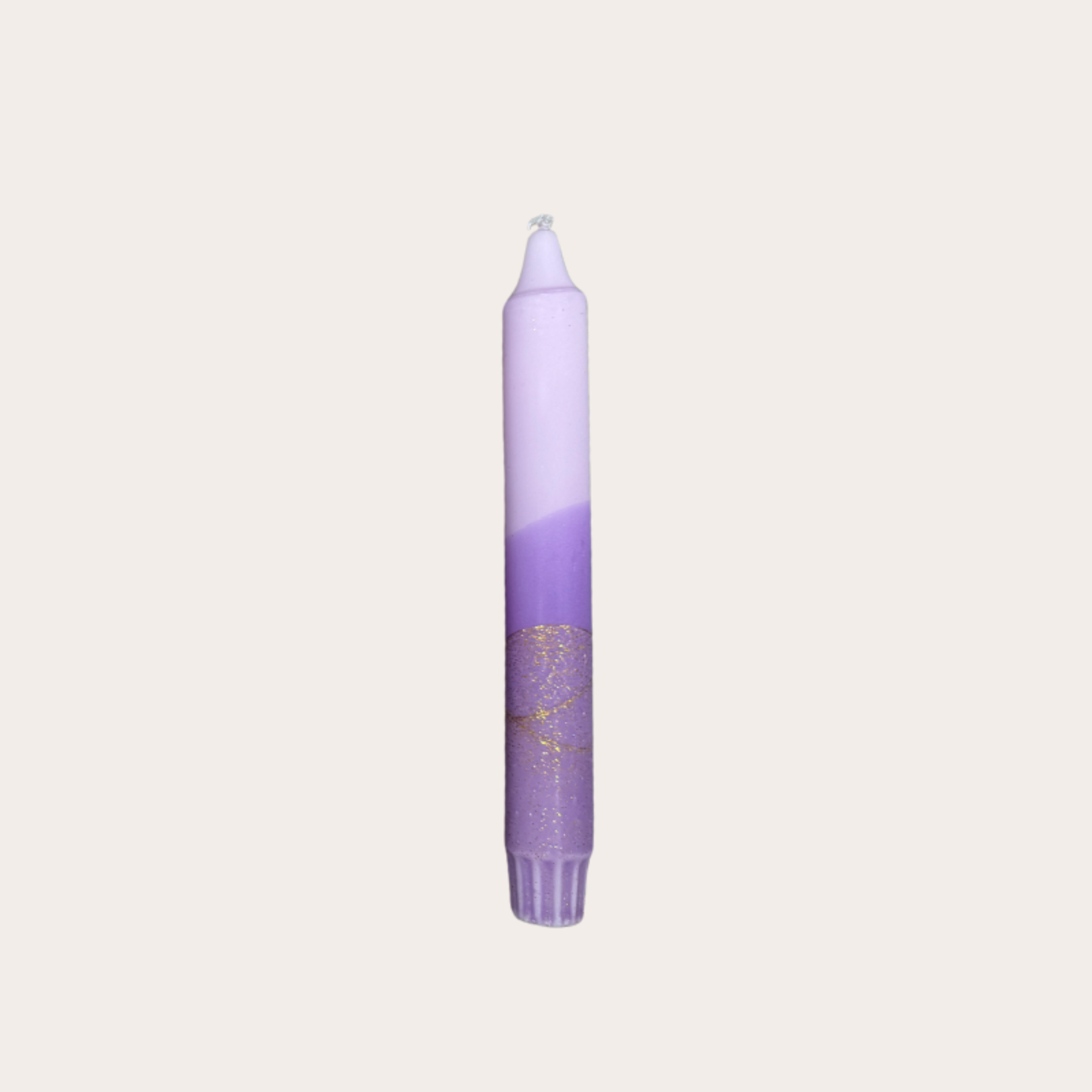 Kaars - Essence - Lila/goud glitter overloop