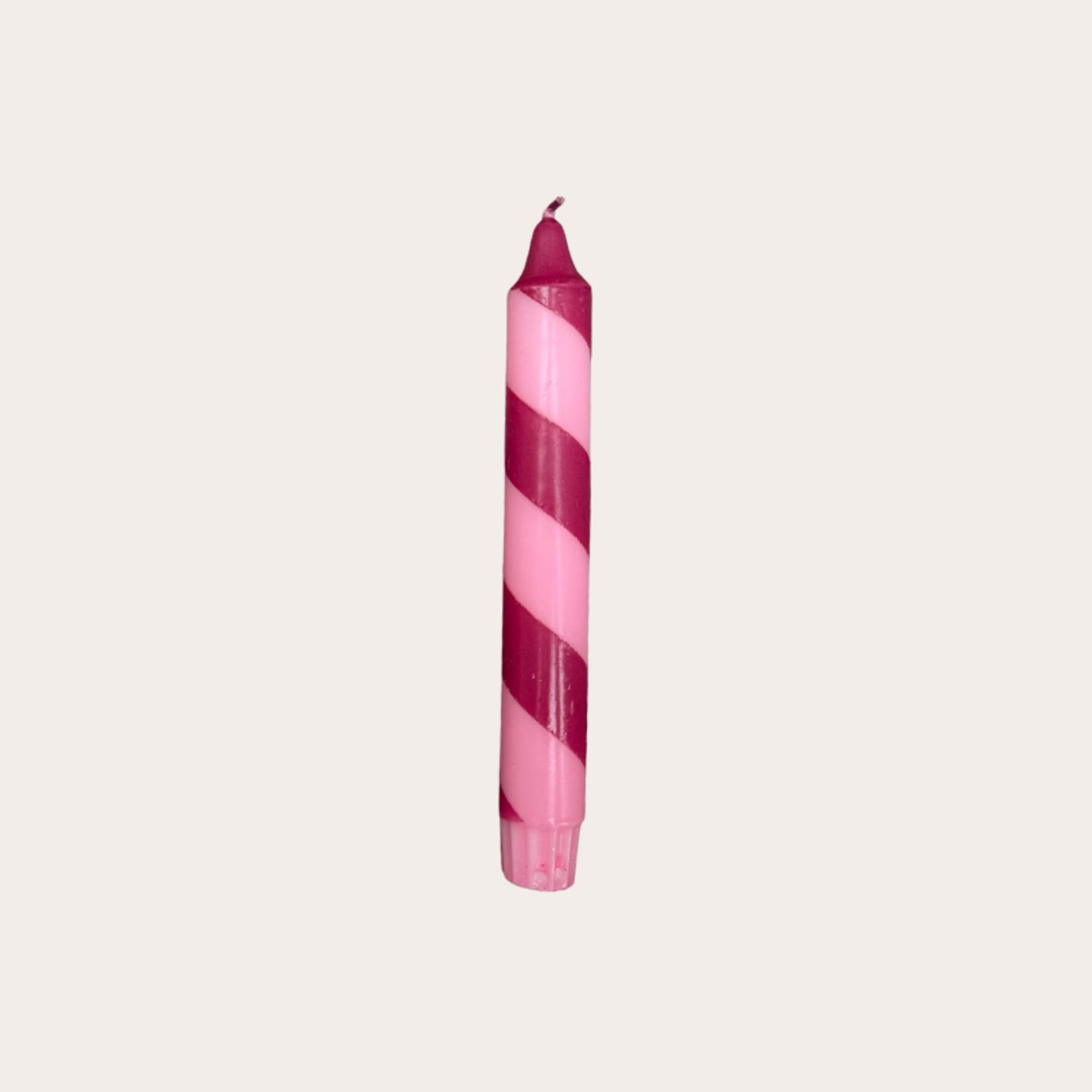 Kaars - Essence - Roze/bordeaux spiraal
