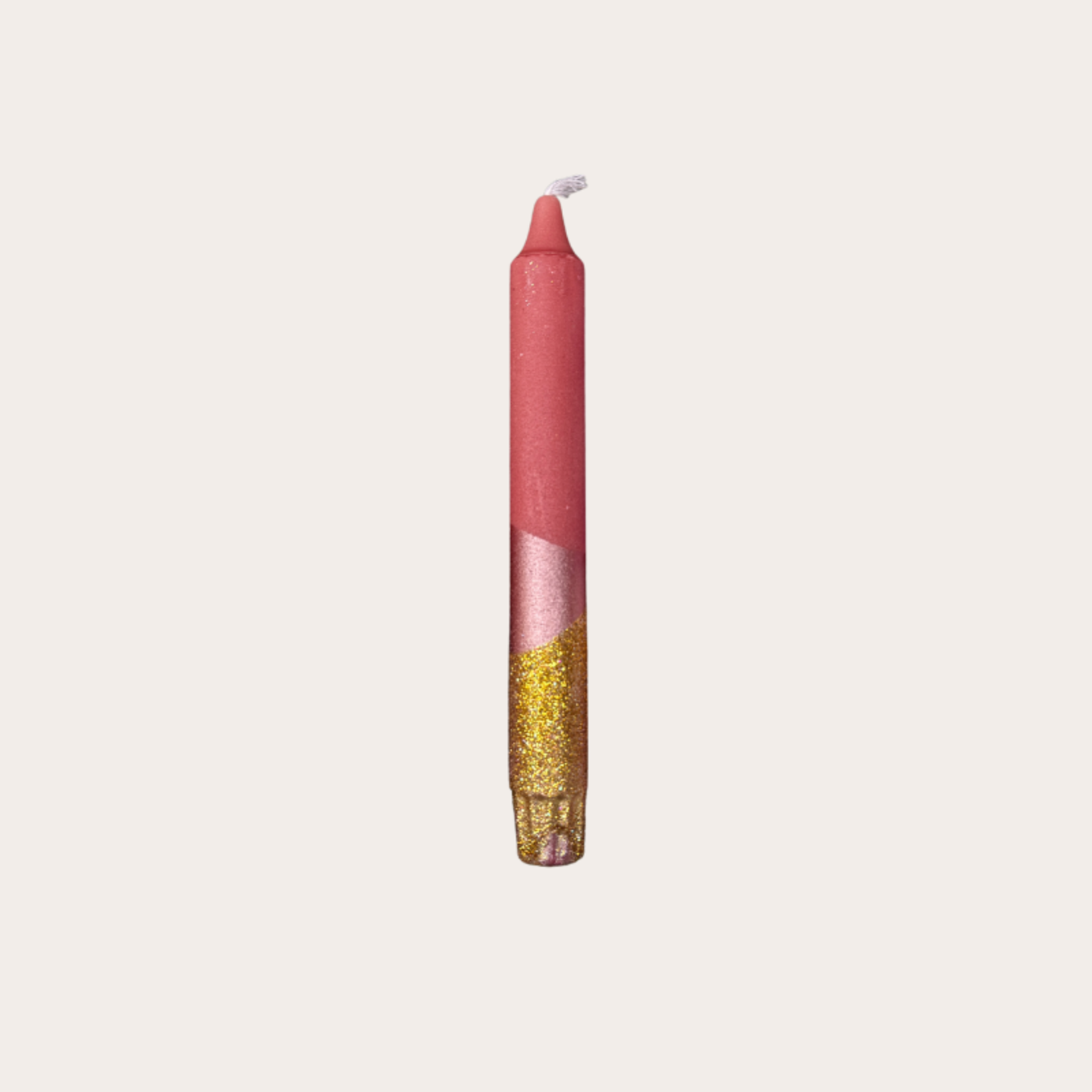 Kaars - Essence - Terra/goud glitter overloop