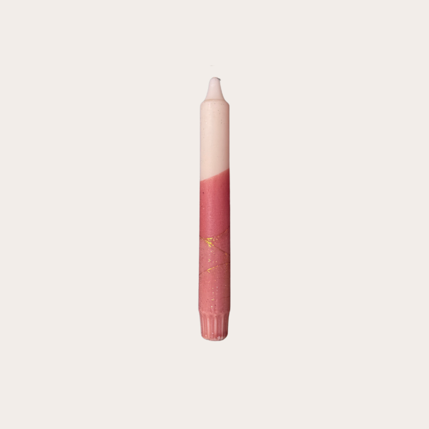 Kaars - Essence - Beige/terra overloop