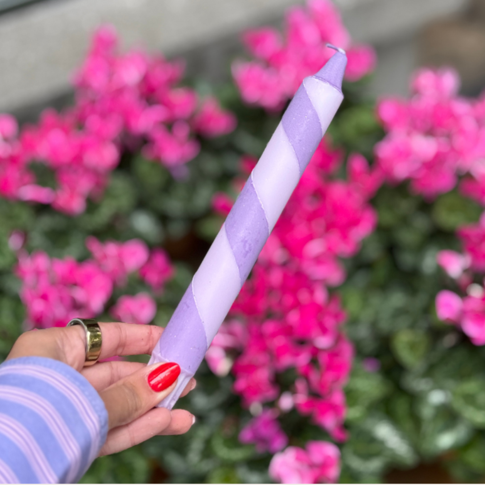 Kaars - Essence - Lila/paars spiraal