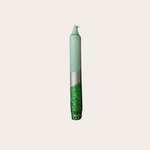 Kaars - Essence - Groen/glitter overloop