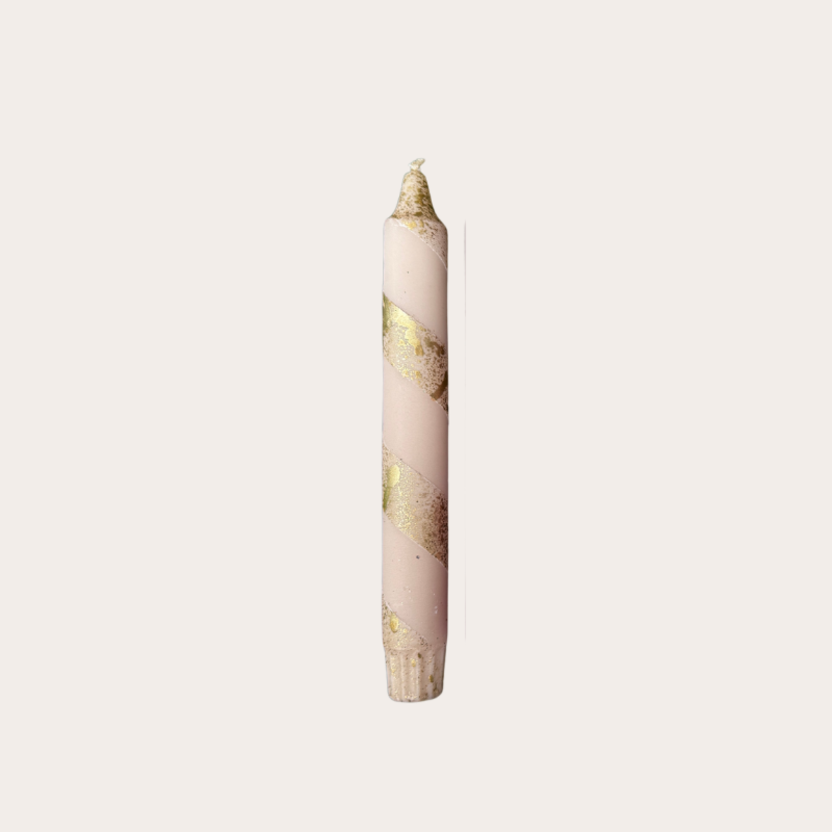 Kaars - Essence - Beige/goud spiraal