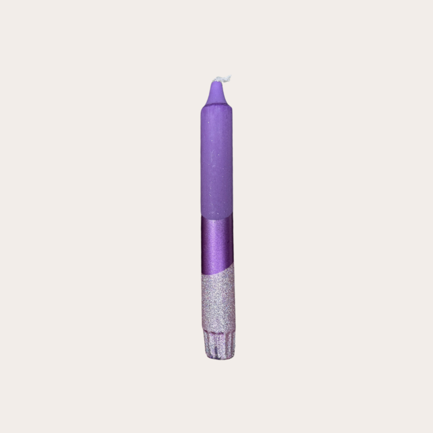 Kaars - Essence - Paars glitter overloop