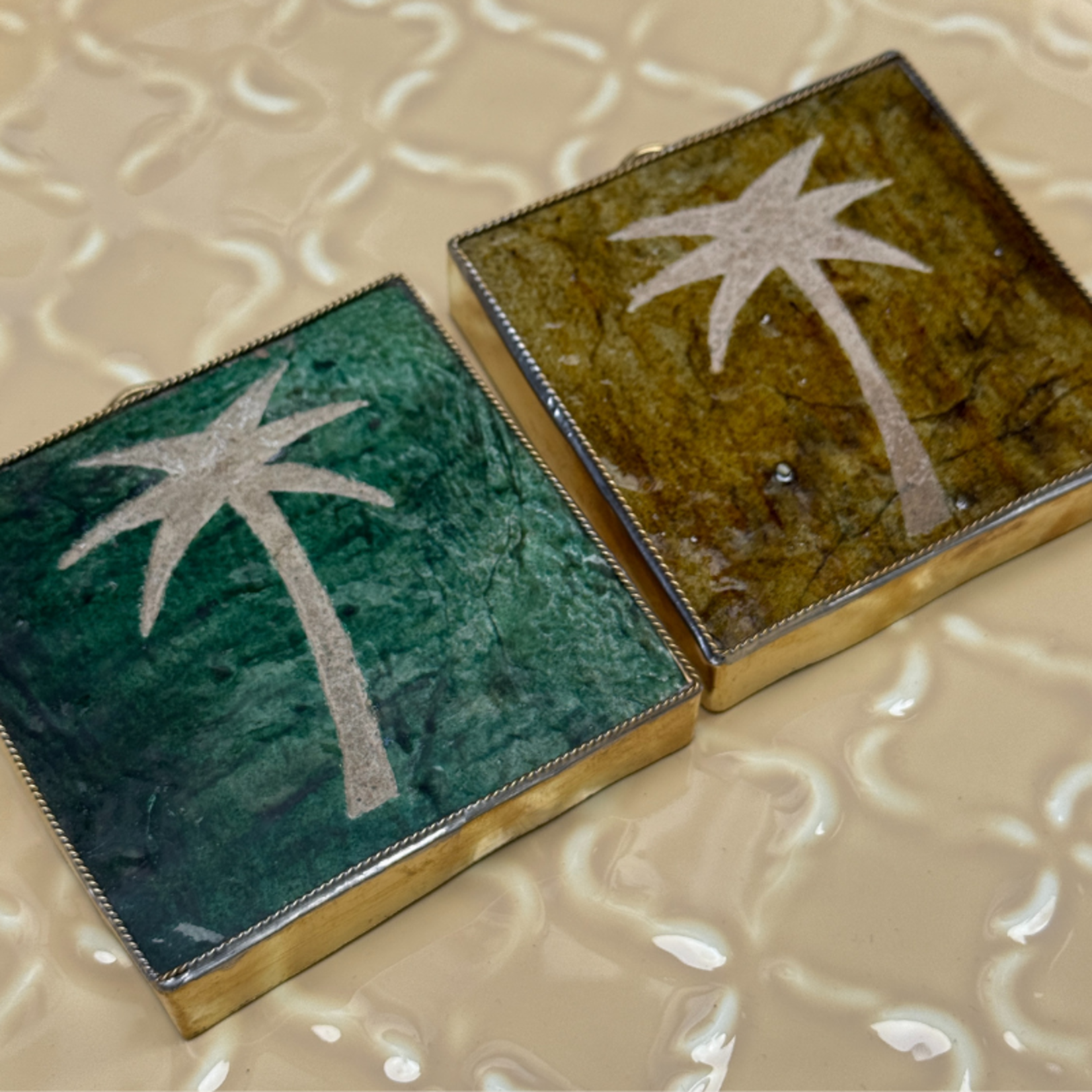 Zelliges tegel - Palm - Okergeel S