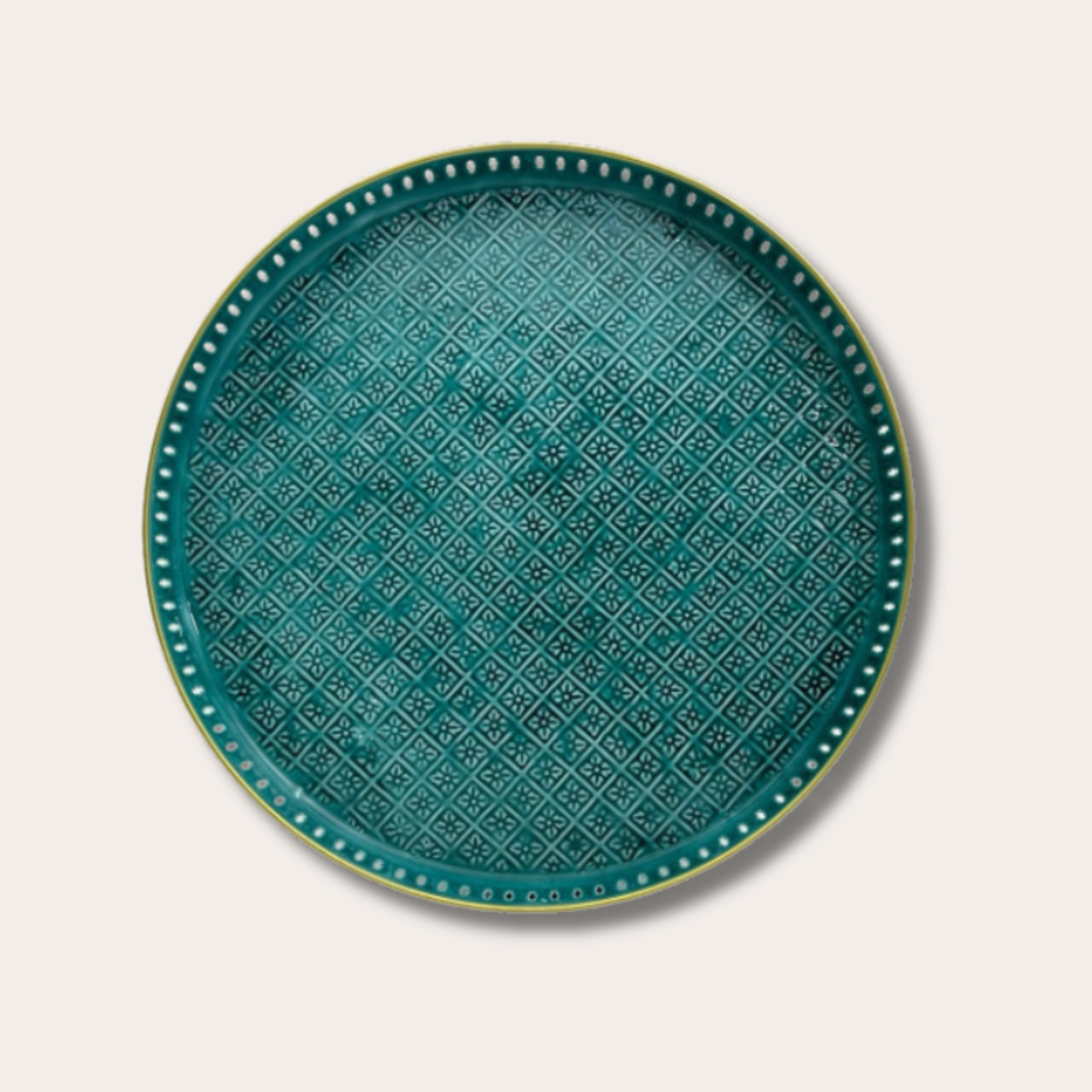 Dienblad Riviera - Emerald - L - flower