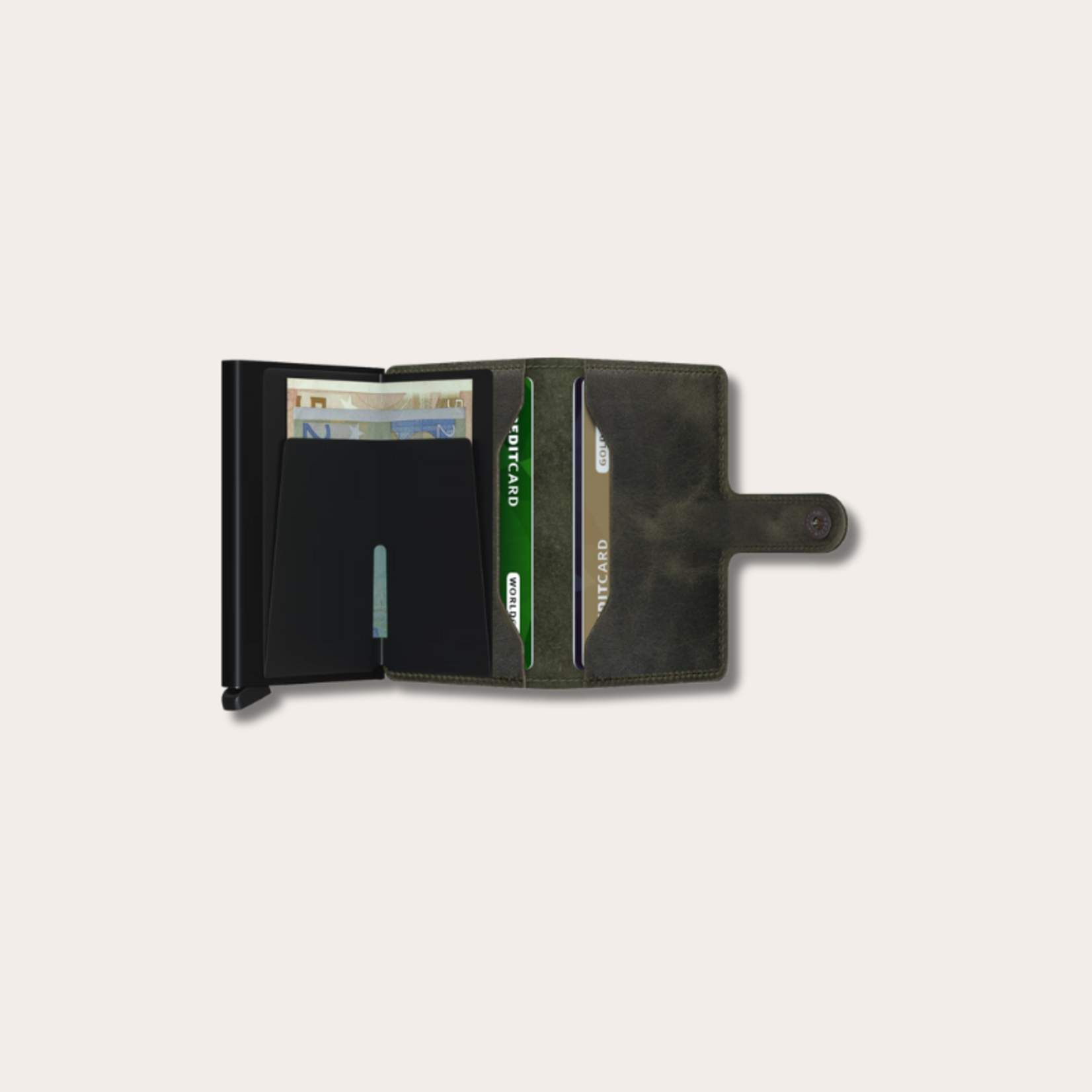 Secrid Secrid miniwallet - Vintage Olive-Black