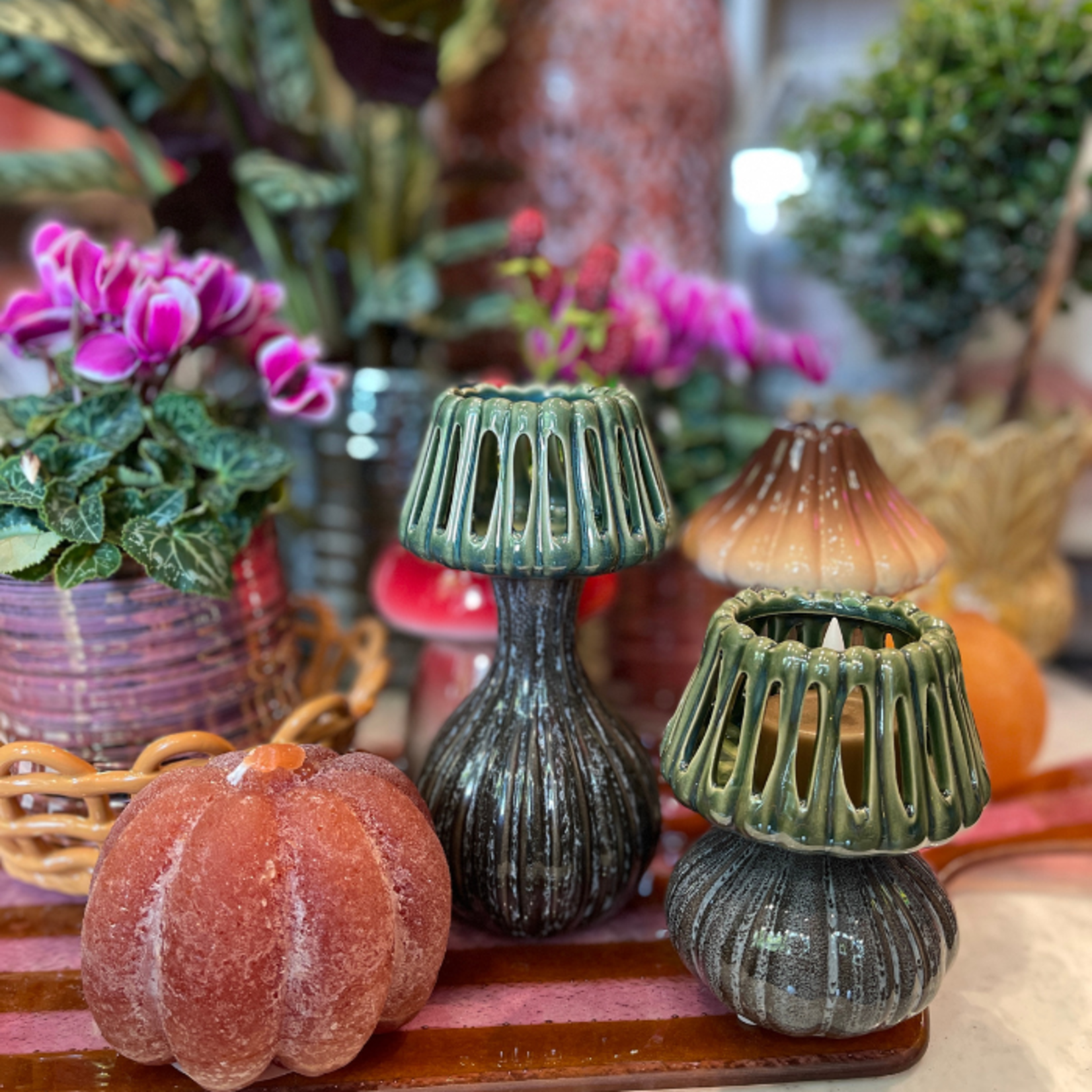 Vaasje - Noel - Paddestoel - Groen