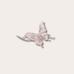 Clip ornament - Vlinder - Glitter - Roze