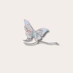 Clip ornament - Vlinder - Glitter - Blauw