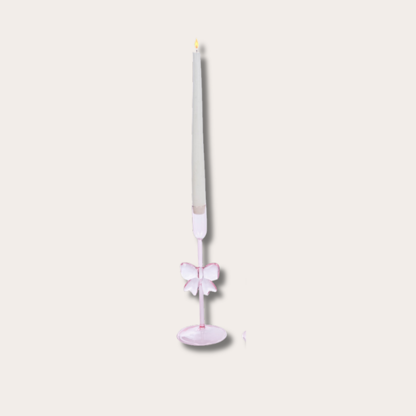 Kandelaar - Strik - Roze