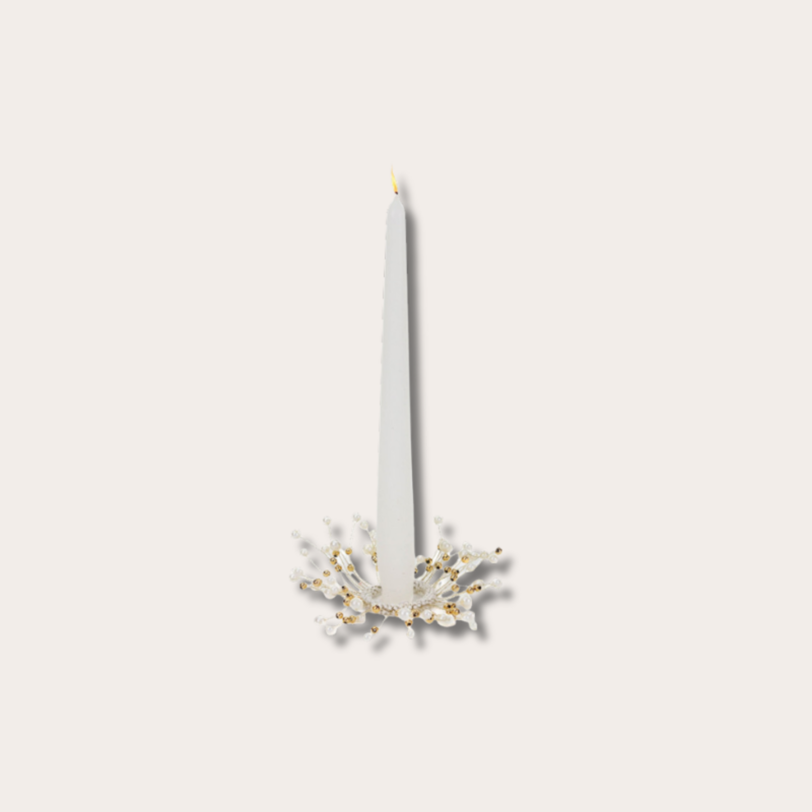 Deco om kandelaar - Tinsel - Goud