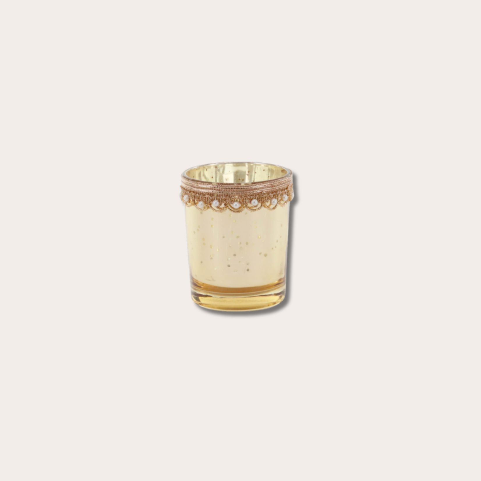 Theelichthouder - Sterre - Crème