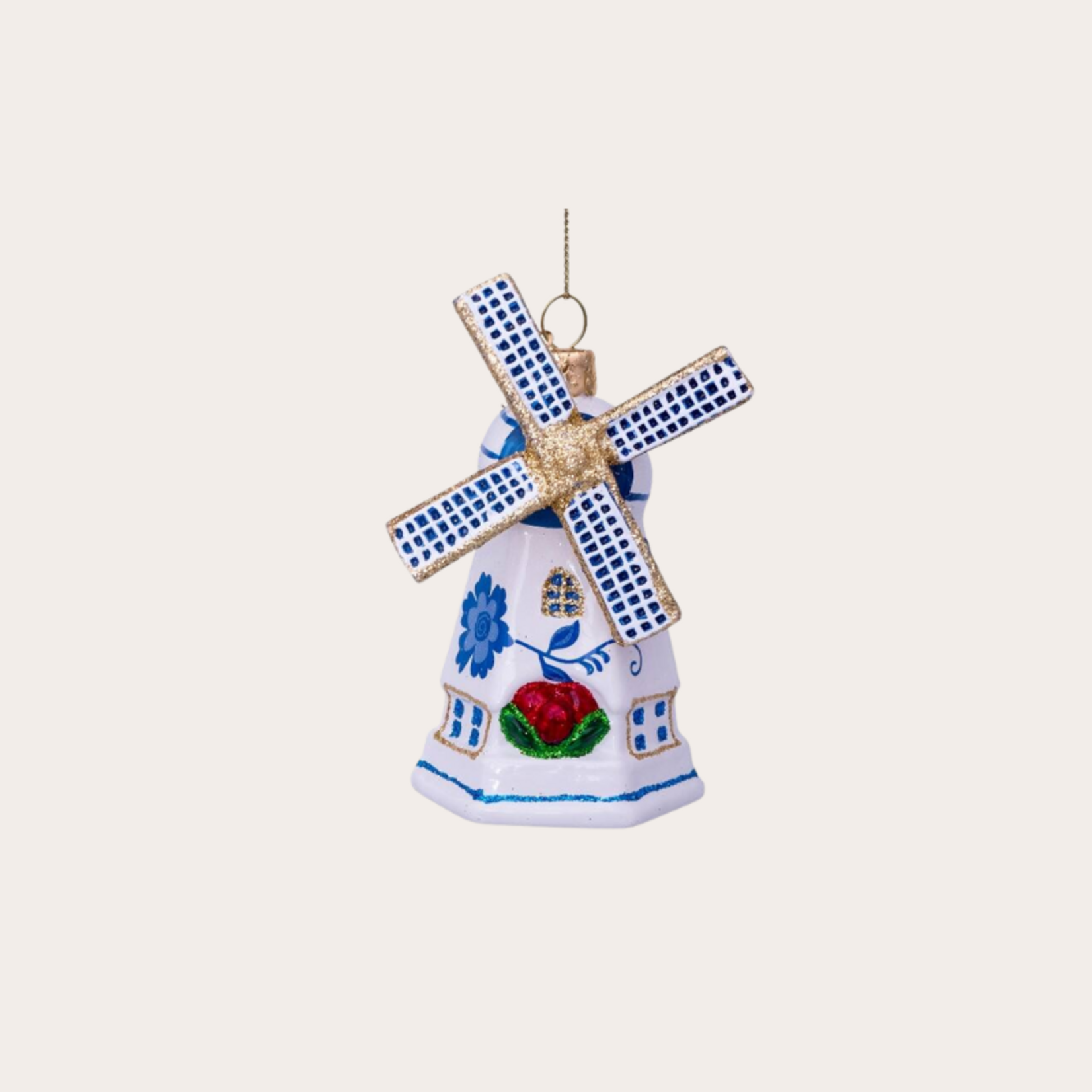 Vondels Ornament – Molen - Delftsblauw