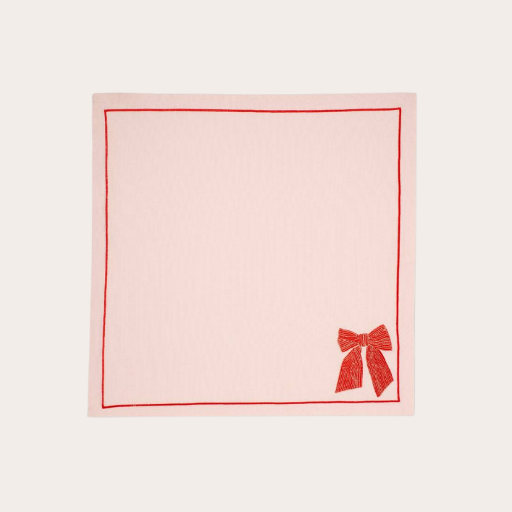 Vondels Servet – Strik roze (2 stuks)