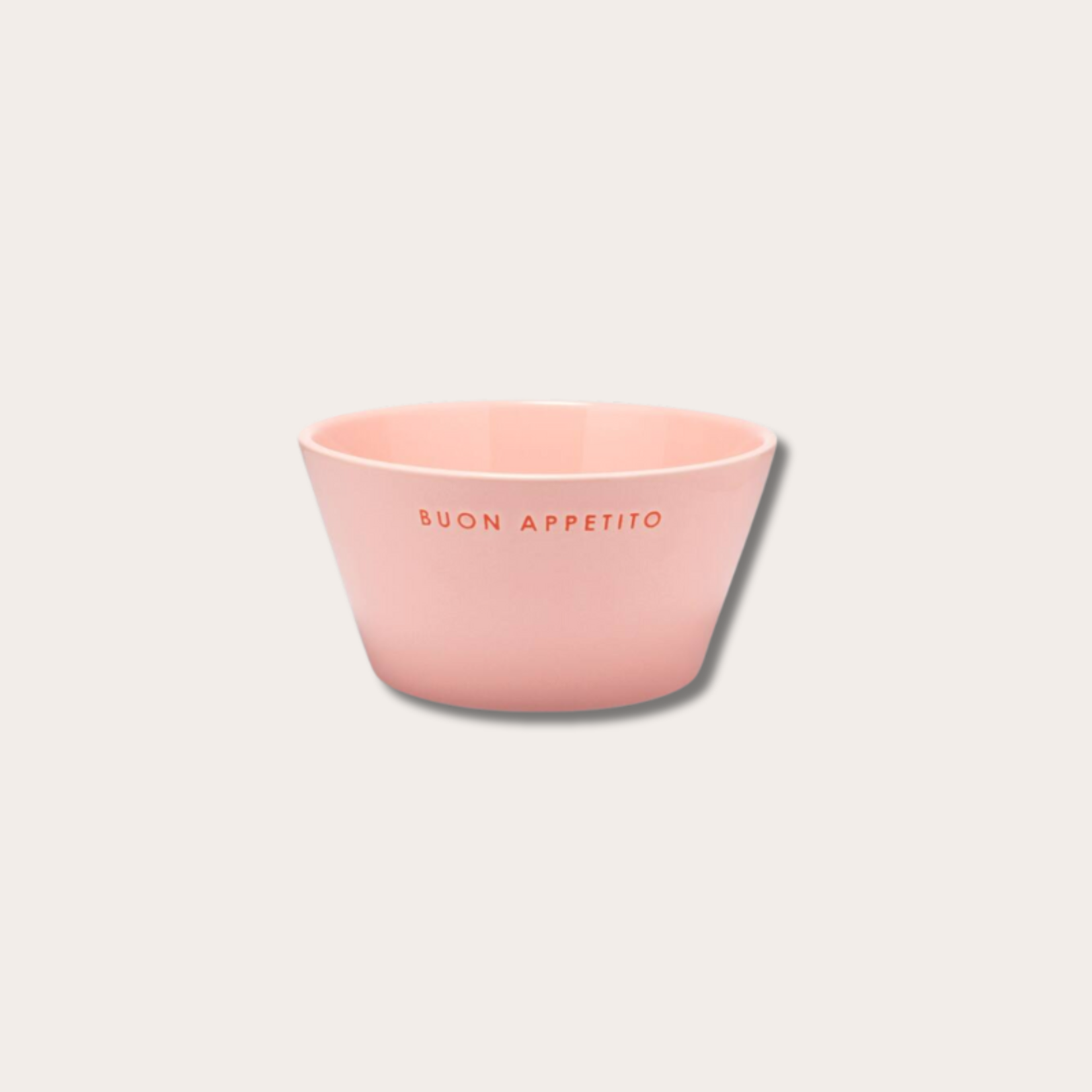 Vondels Ceramic bowl - Buon appetito - Pink