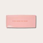 Vondels Ceramic plate - More amor por favor - Pink