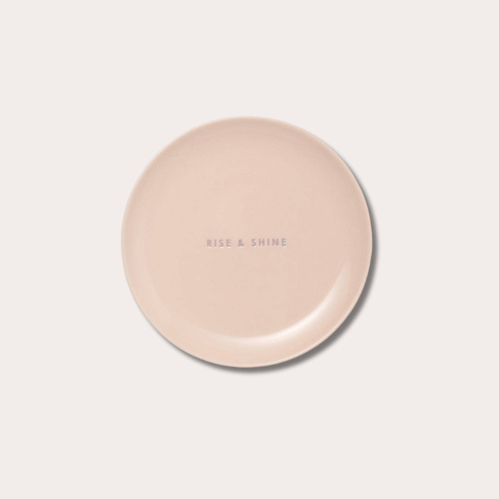 Vondels Breakfast plate - Rise & shine - Ecru