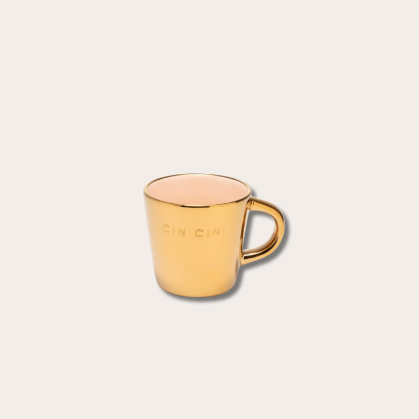 Vondels Espresso cup - Cin cin - Gold ecru