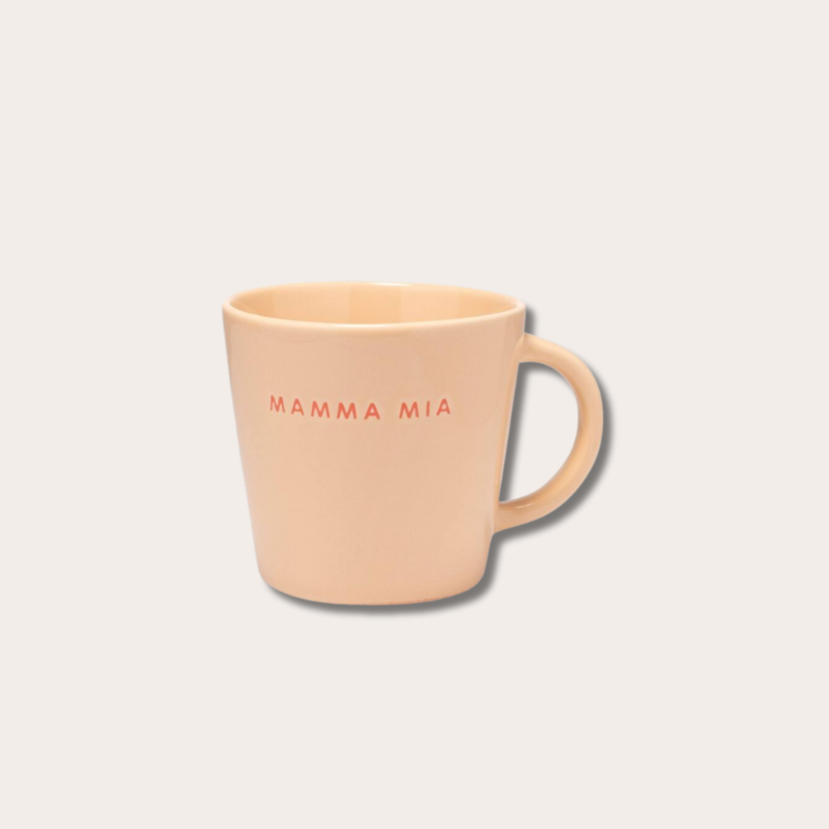 Vondels Cappuccino Mug - Mamma mia - Camel