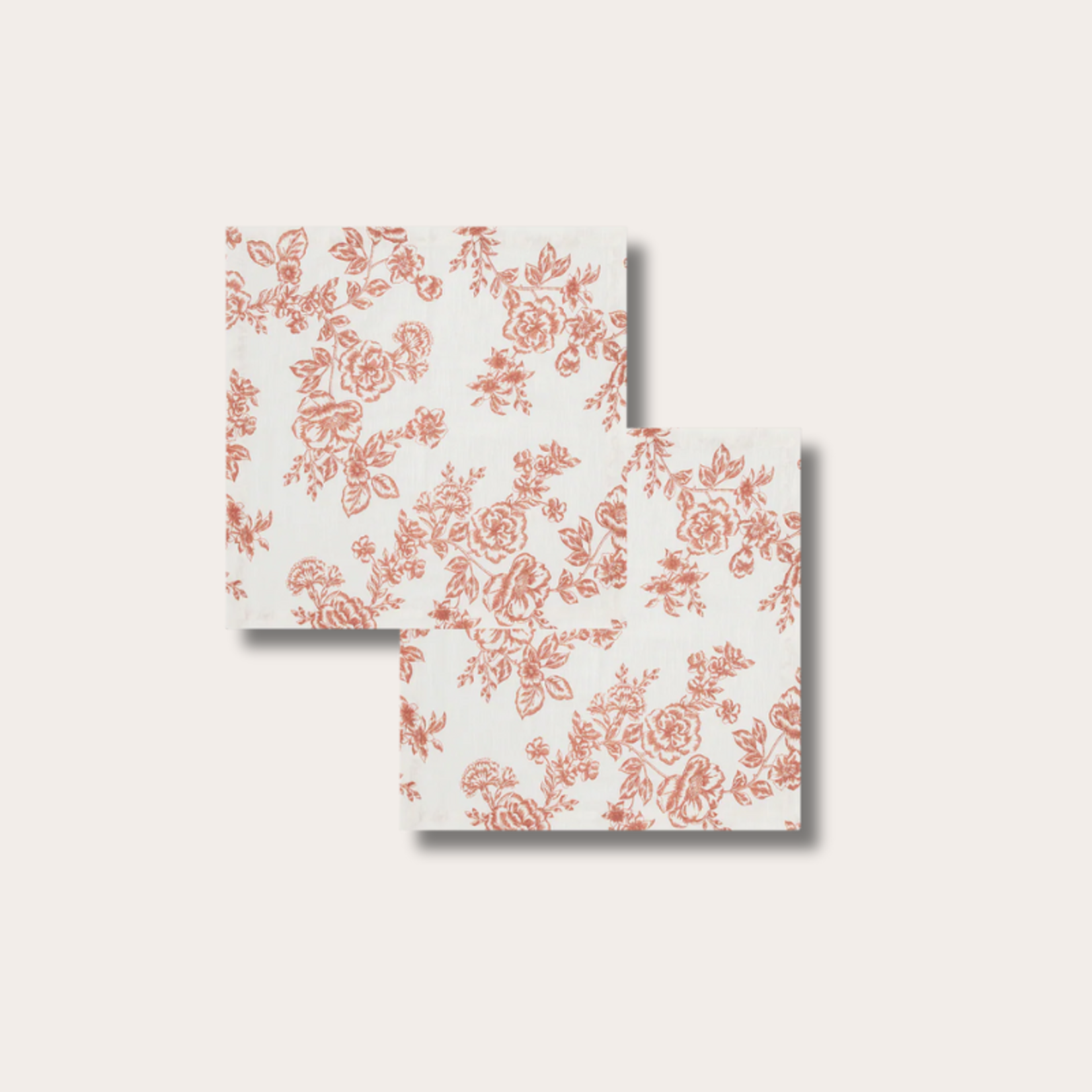 Anna+Nina Anna+nina - Whimsical Rose Napkin Set of 2