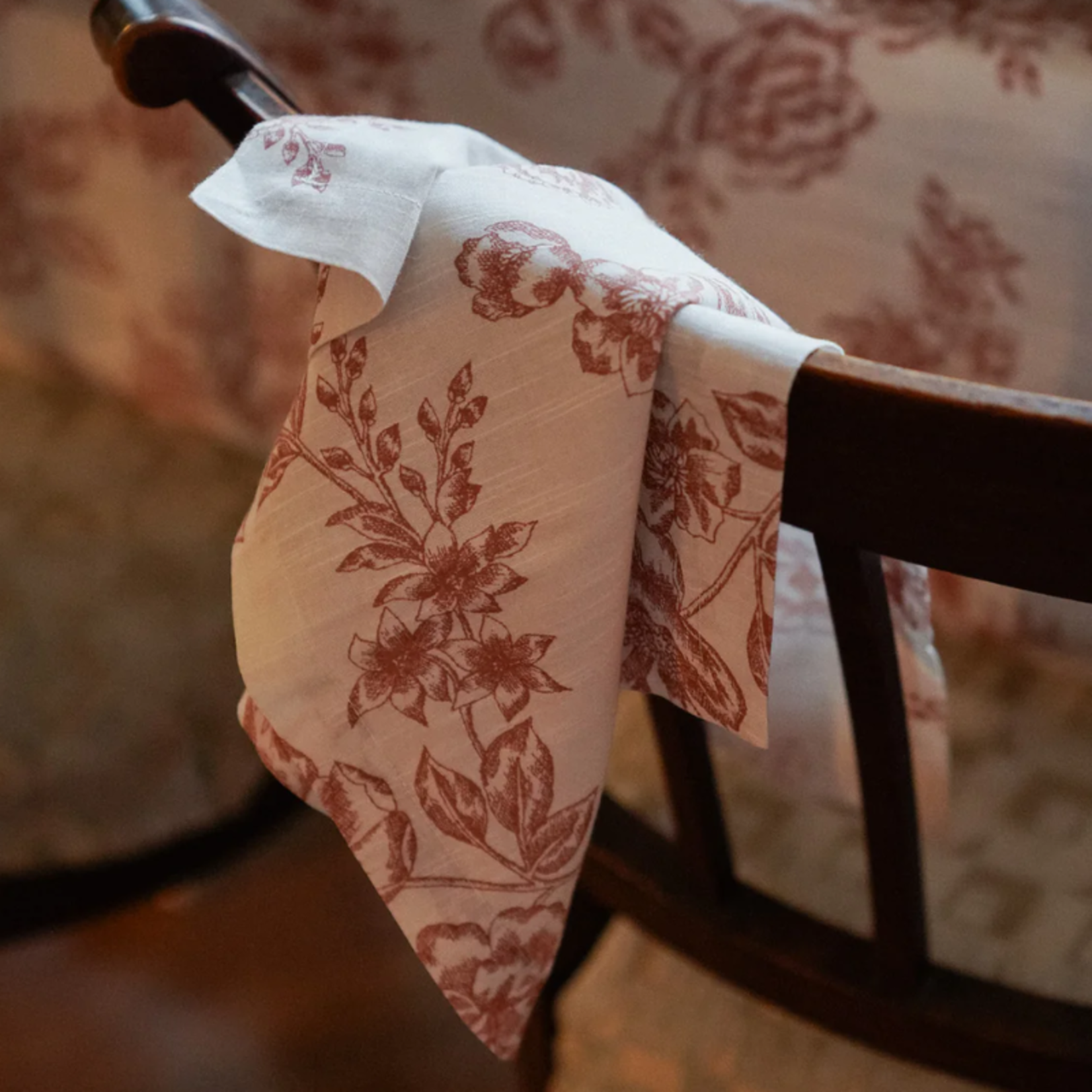 Anna+Nina Anna+nina - Whimsical Rose Napkin Set of 2