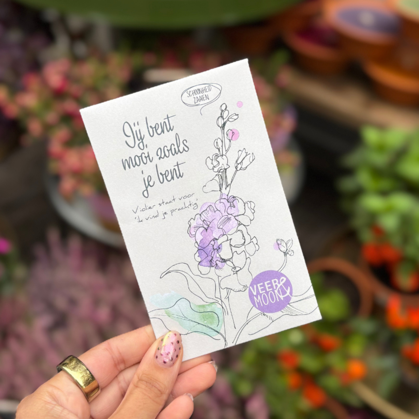 Veer&Moon Zadenzakje - Jij bent mooi zoals je bent