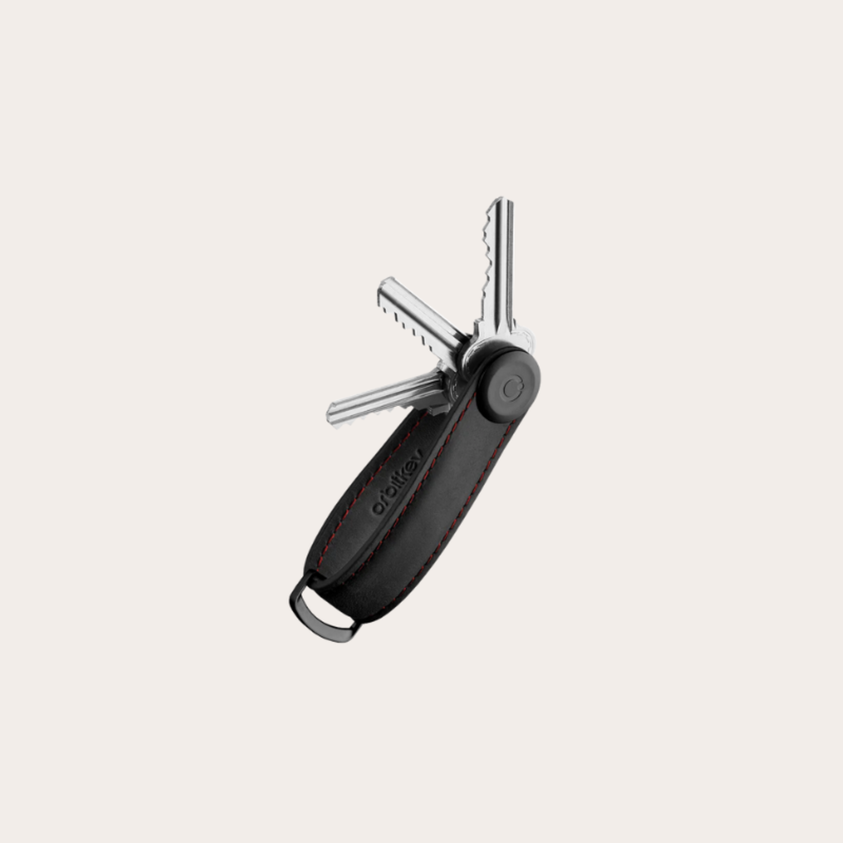 Orbitkey Sleutelhanger - Obsidian Black/Red