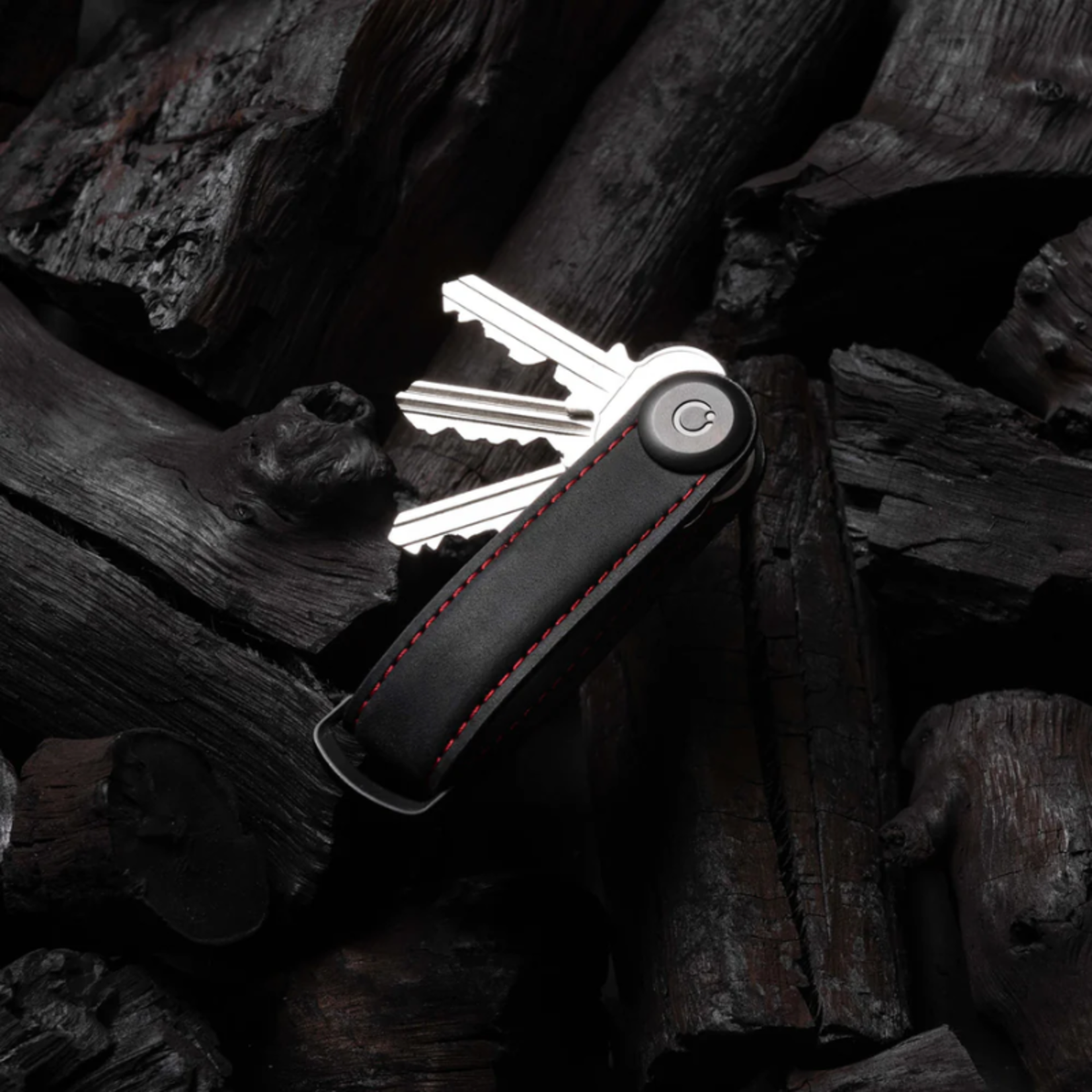 Orbitkey Sleutelhanger - Obsidian Black/Red