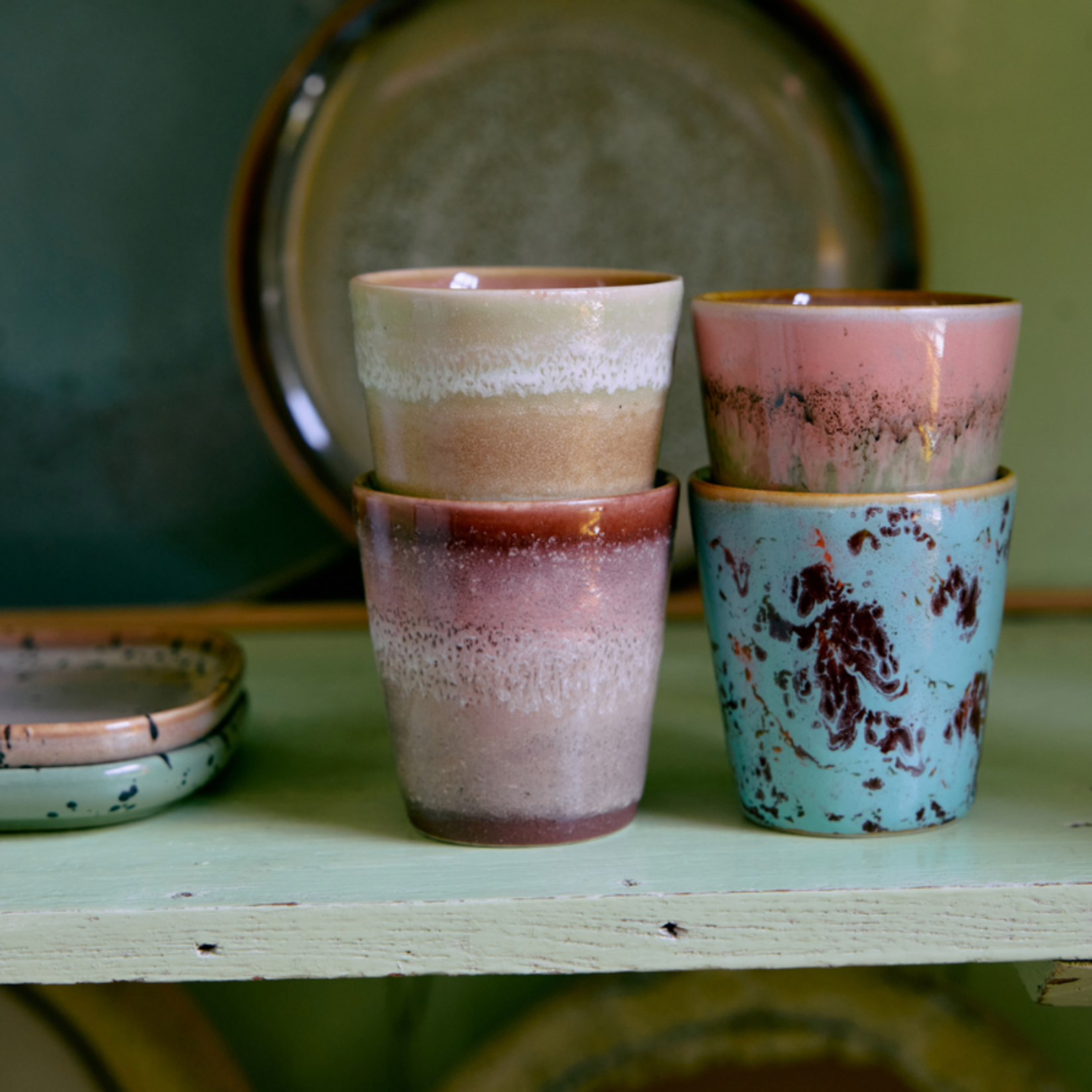 HKliving HKliving - Ristretto mug - Futurism - Bloom