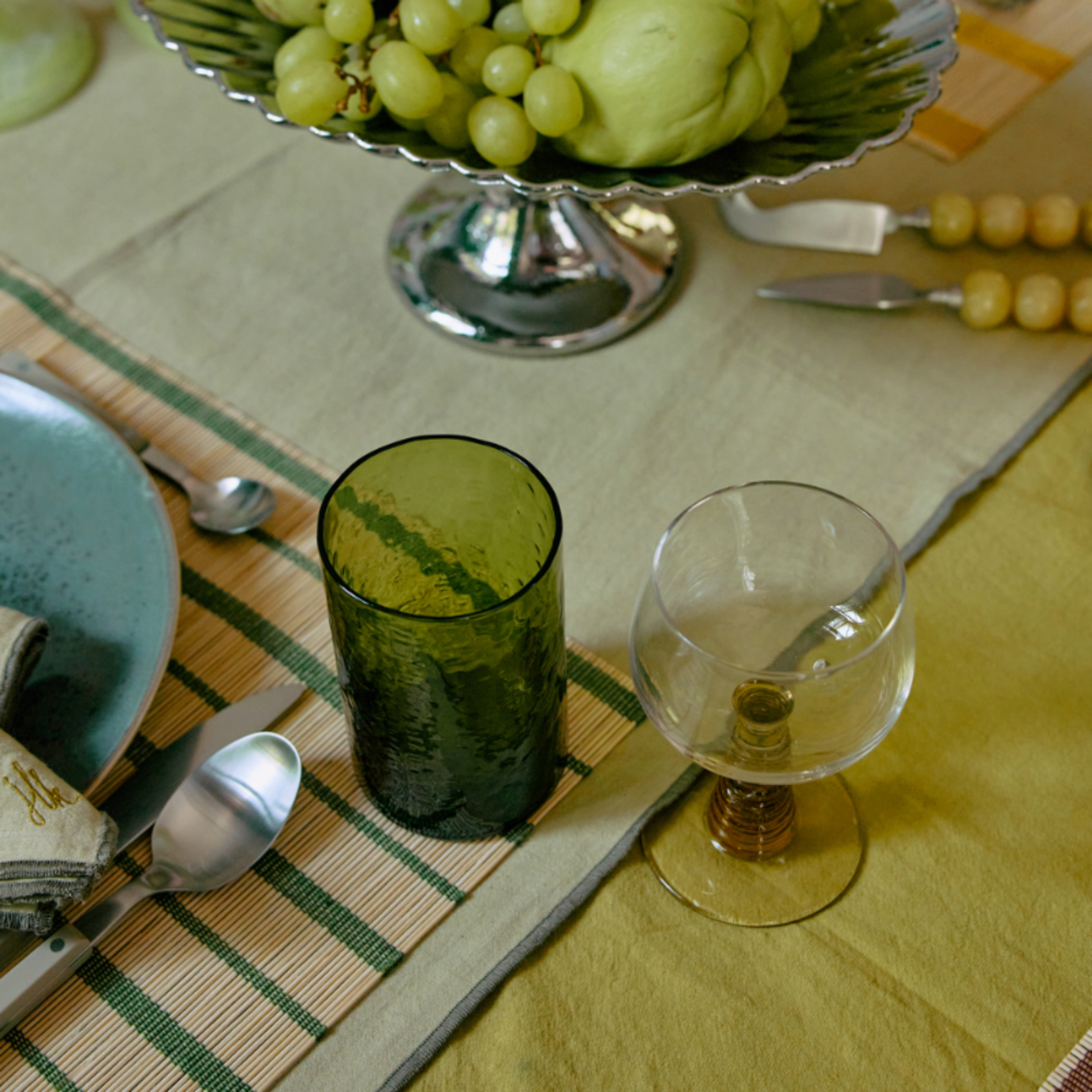 HKliving HKliving - Tube high glass - Olive