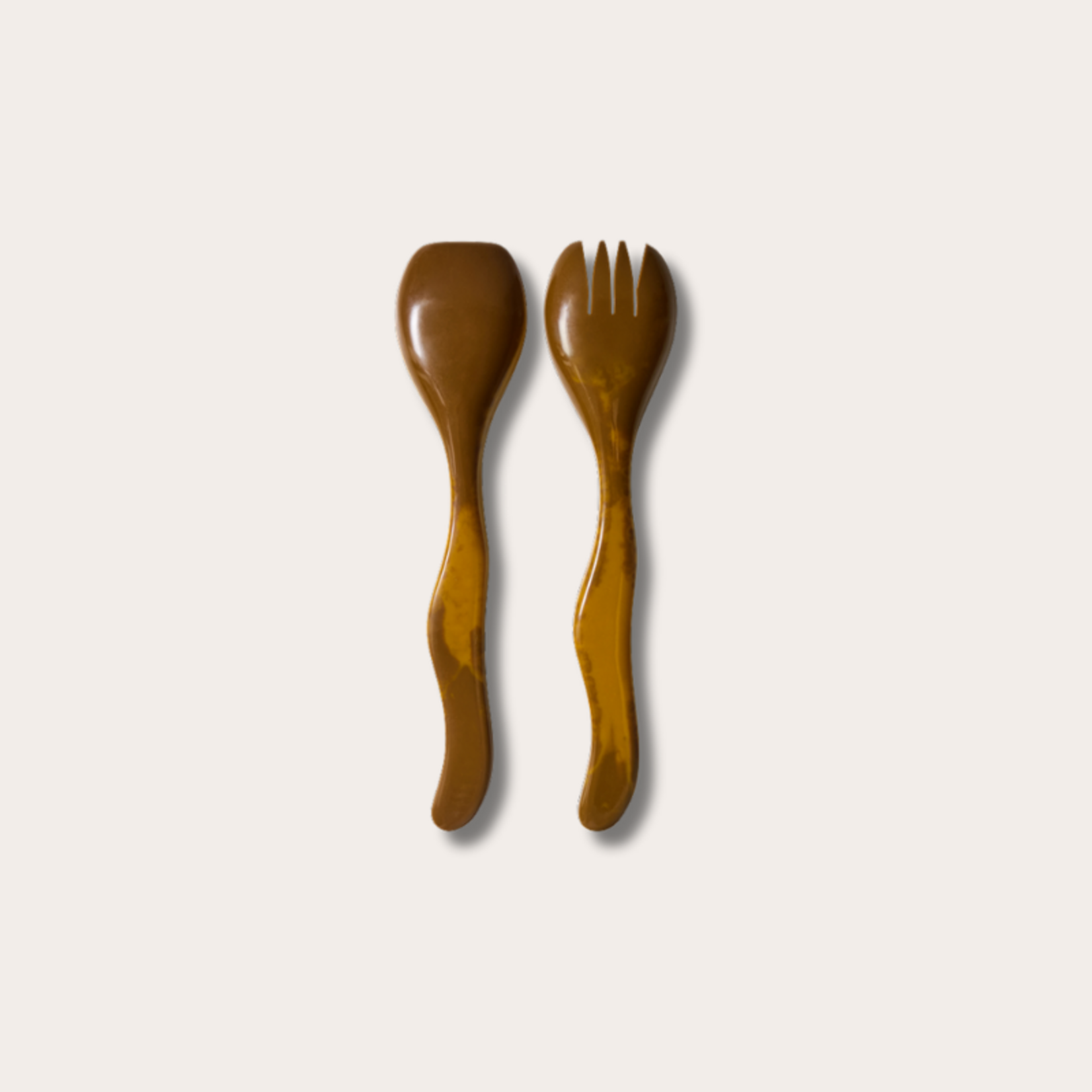 HKliving HKliving - Salad cutlery - Ochre