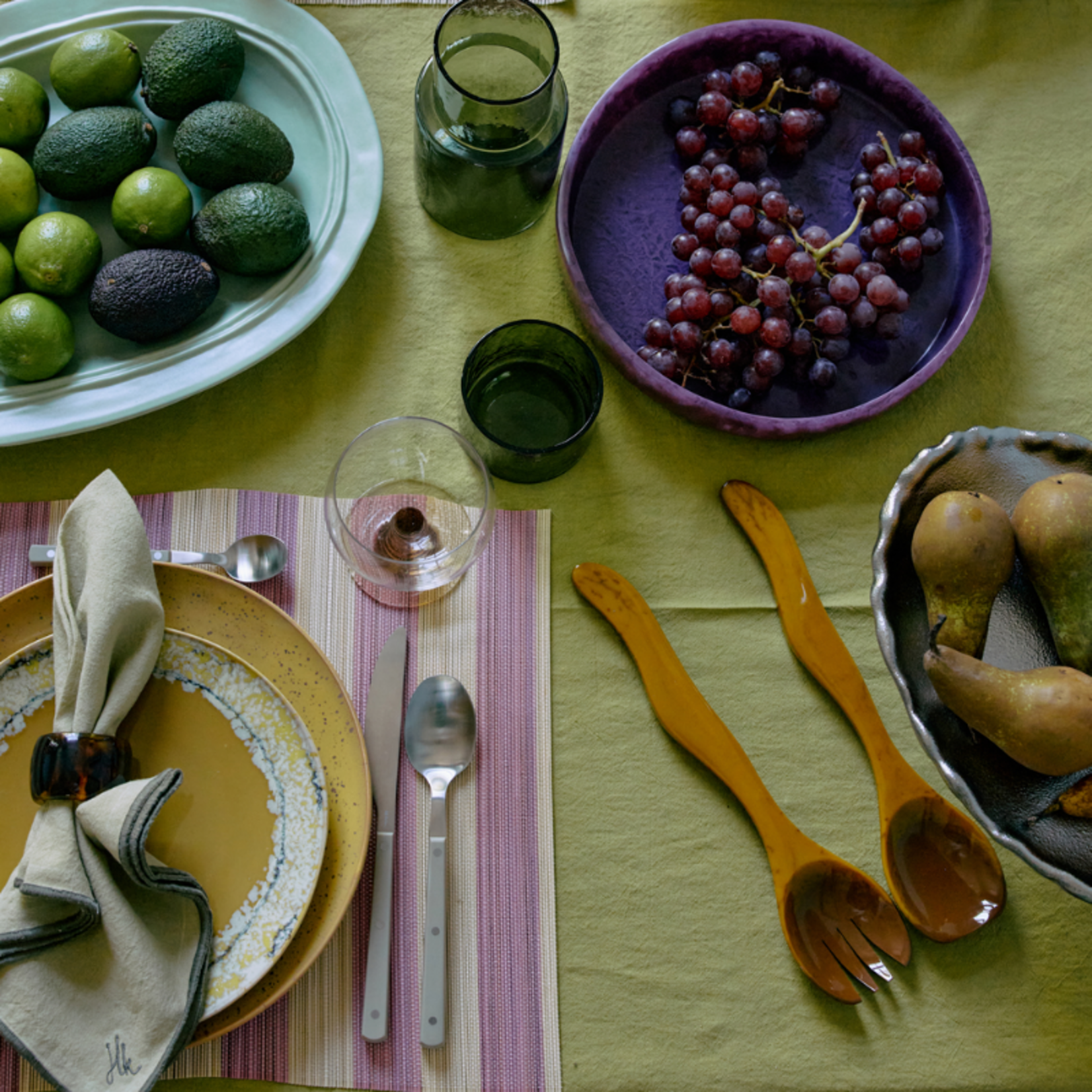 HKliving HKliving - Salad cutlery - Ochre