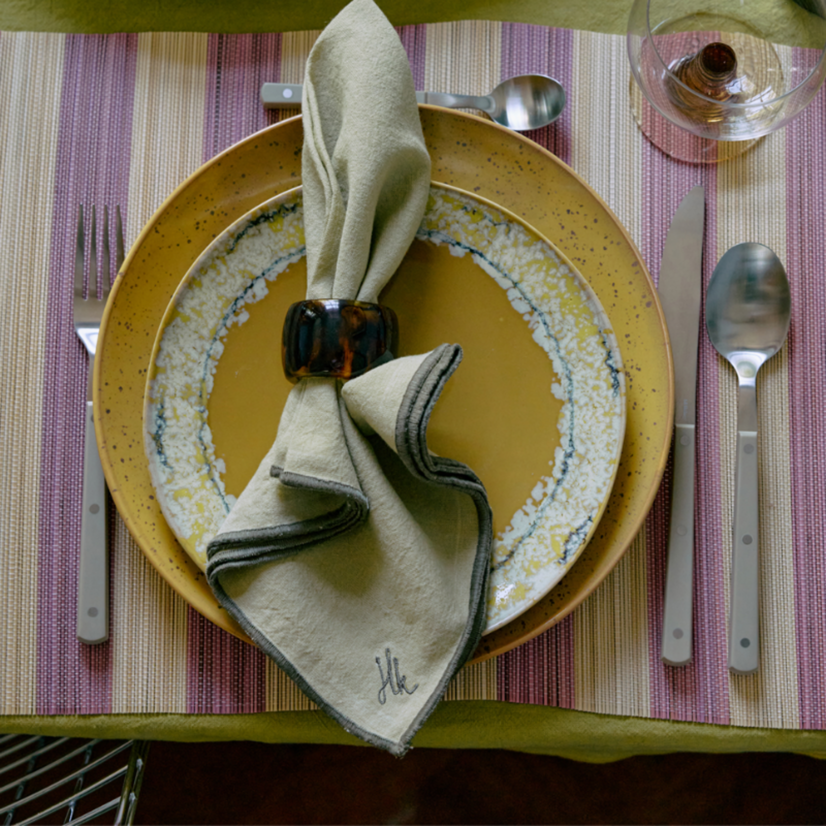 HKliving HKliving - Bamboo Placemat - Roseate