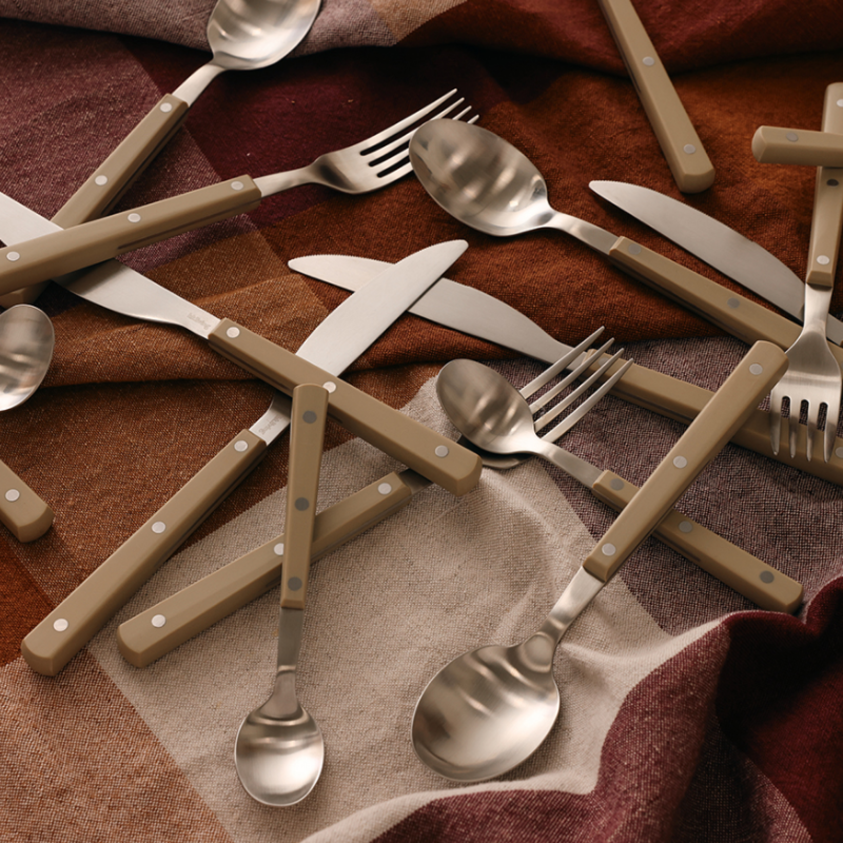 HKliving HKliving - Cutlery - Olive (set of 16)