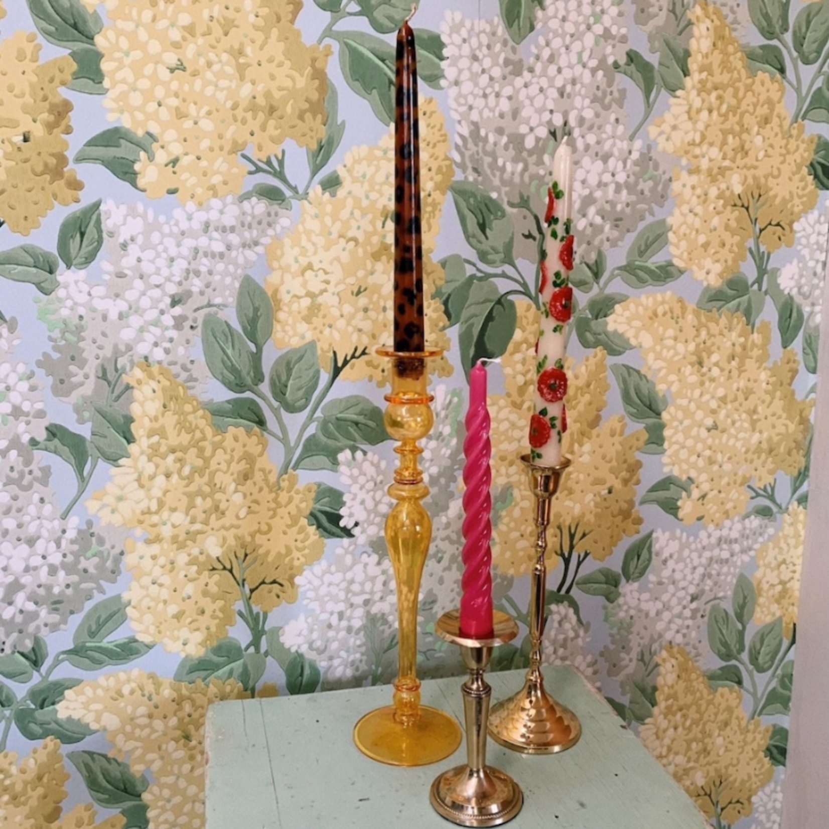 Anna+Nina Anna+Nina - Kaarsen set van 2 - panter