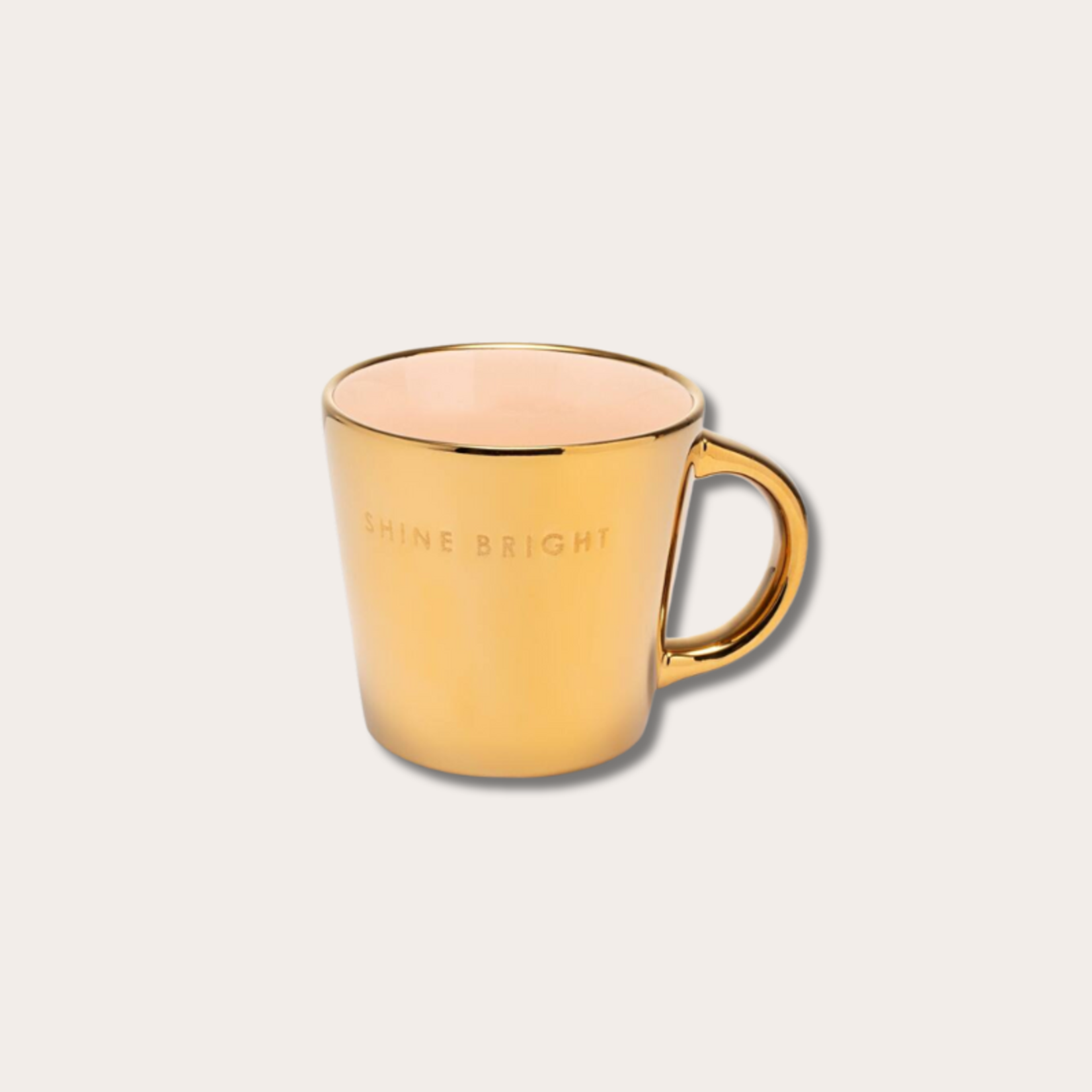 Vondels Cappuccino Mug - Shine bright - Gold ecru