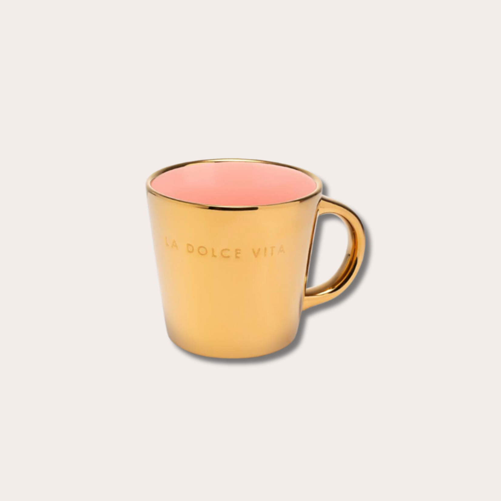 Vondels Cappuccino  Mug - La dolce vita - Gold pink