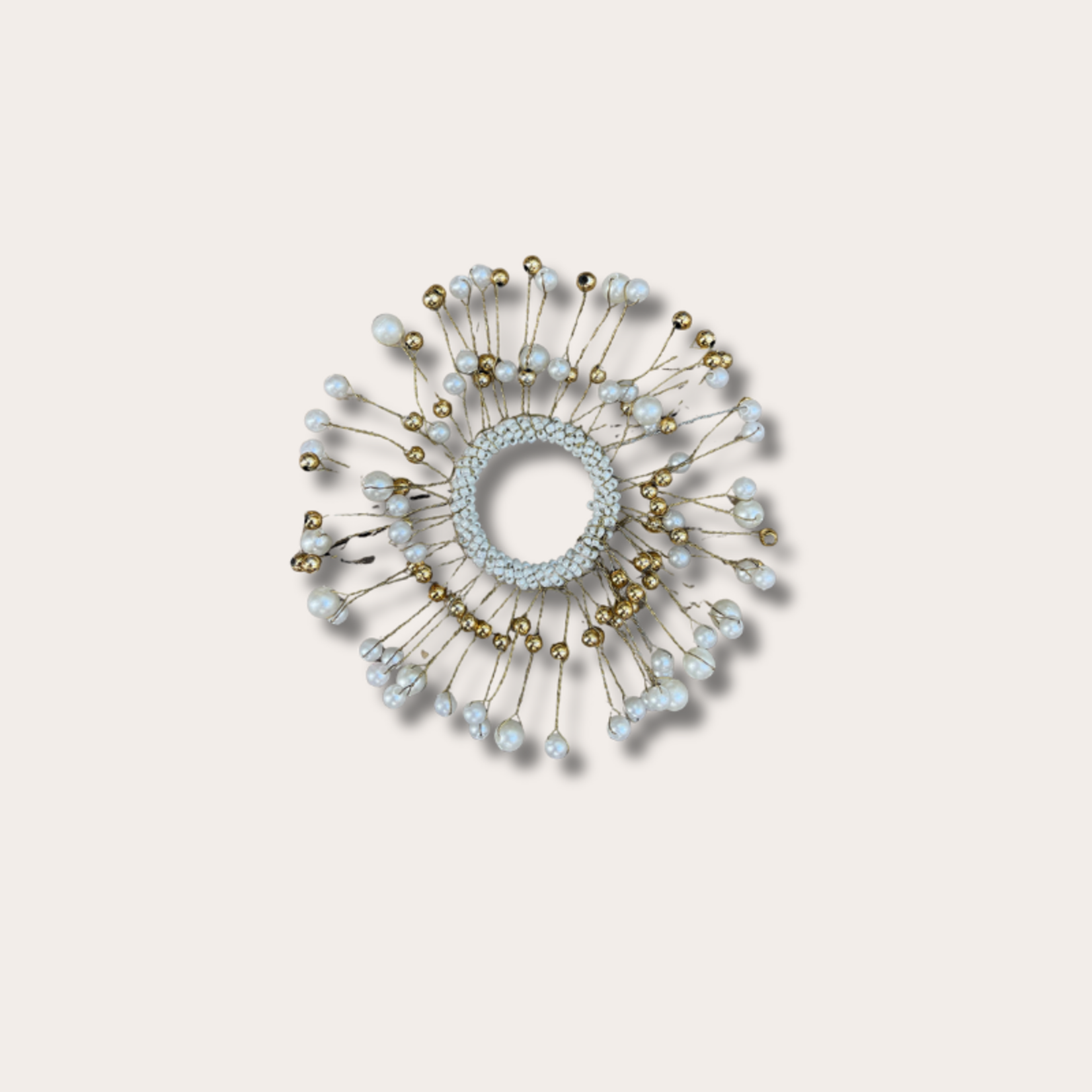 Deco om kandelaar - Tinsel - Goud