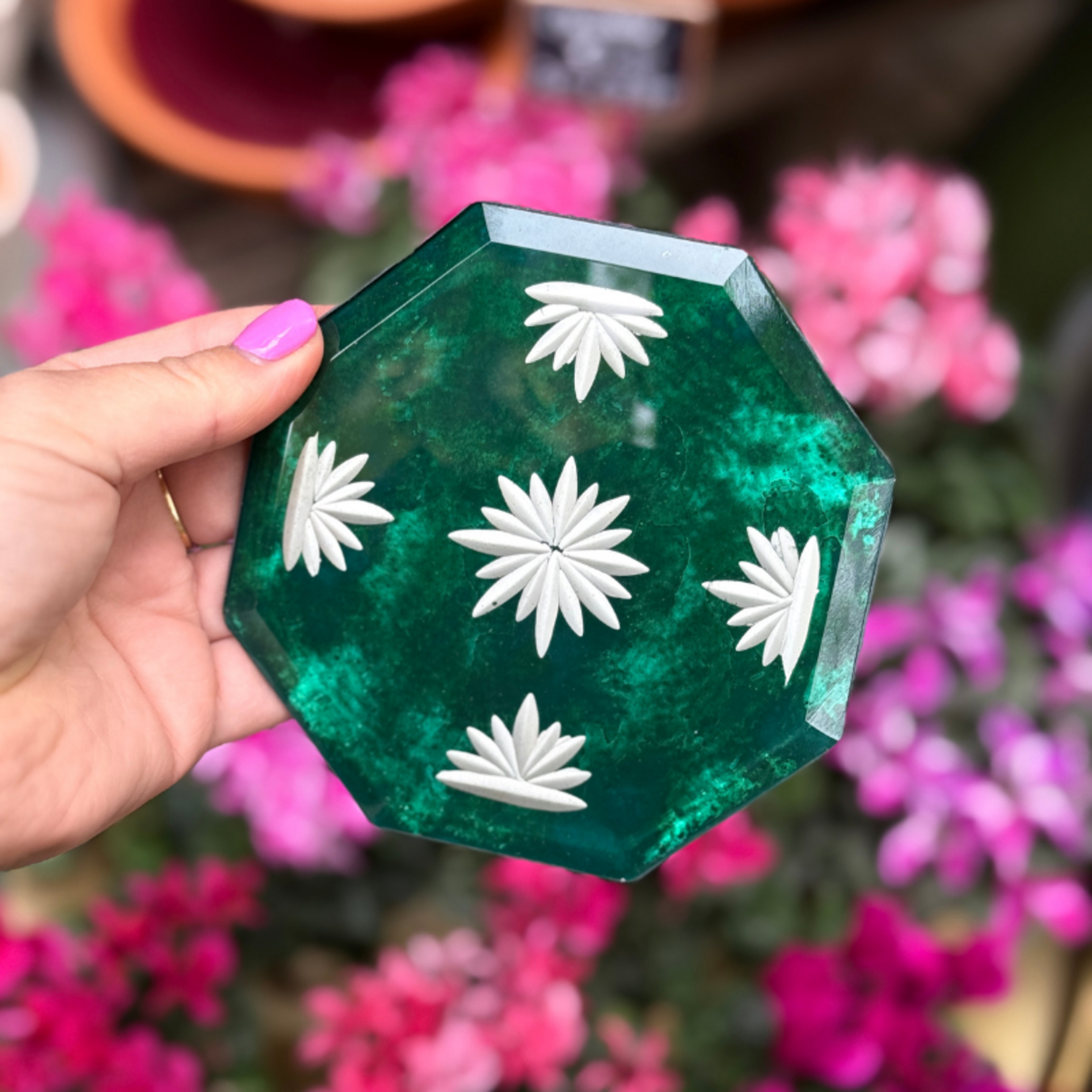 Dienblad spiegel Romeo - groen S