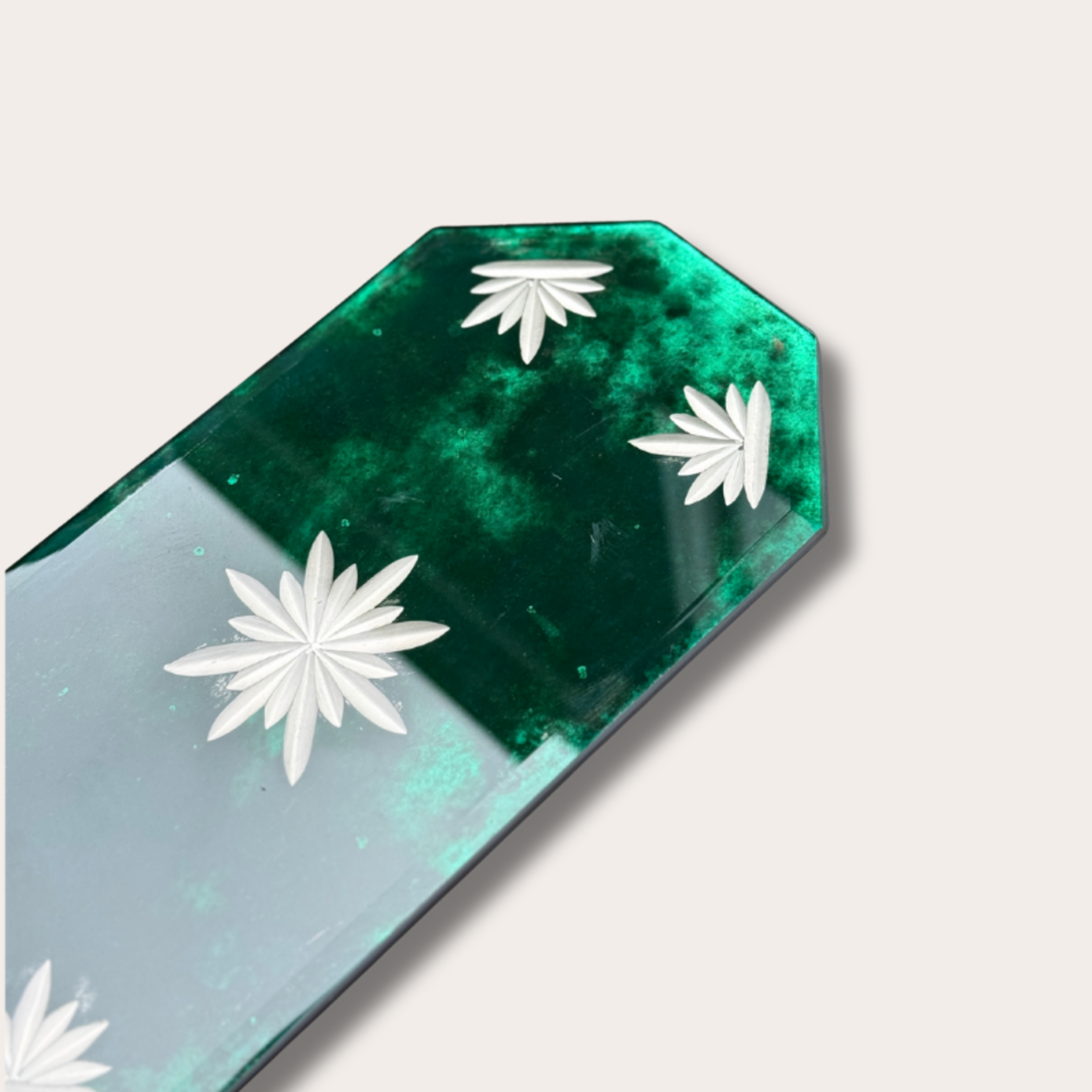 Dienblad spiegel Romeo - groen L