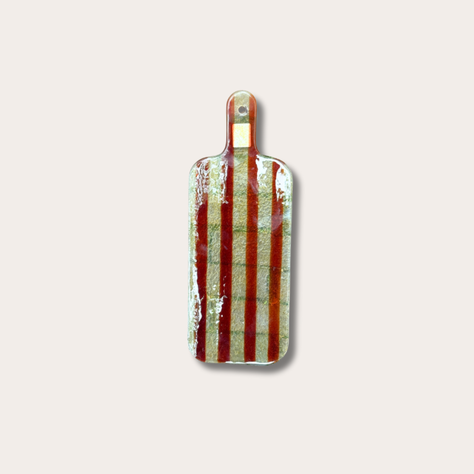 Borrelplank - Glas - Amber/ Bruin S
