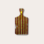 Borrelplank - Glas - Amber/ Bruin M