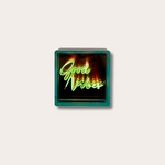 Licht box met tekst - good vibes