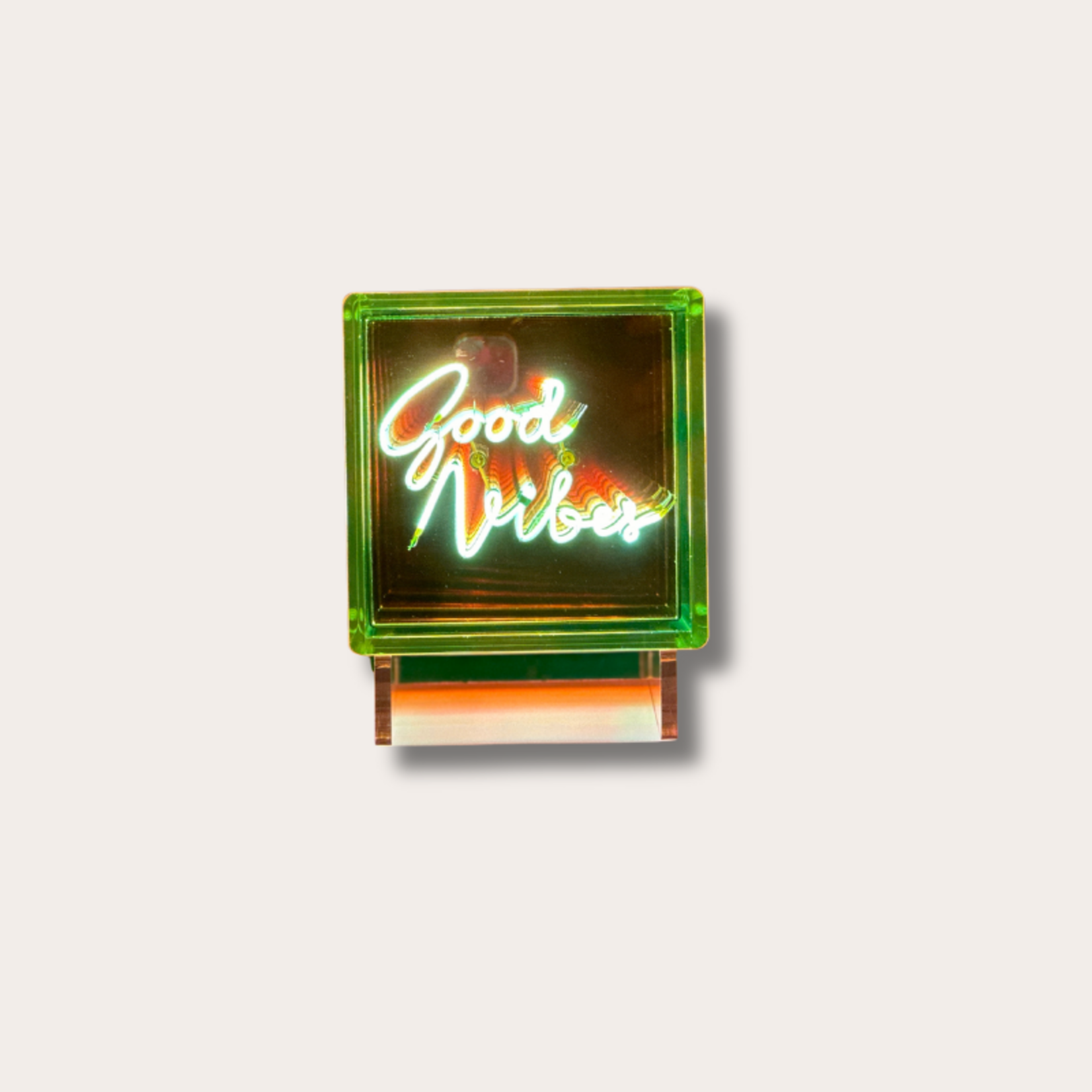 Licht box met tekst - good vibes