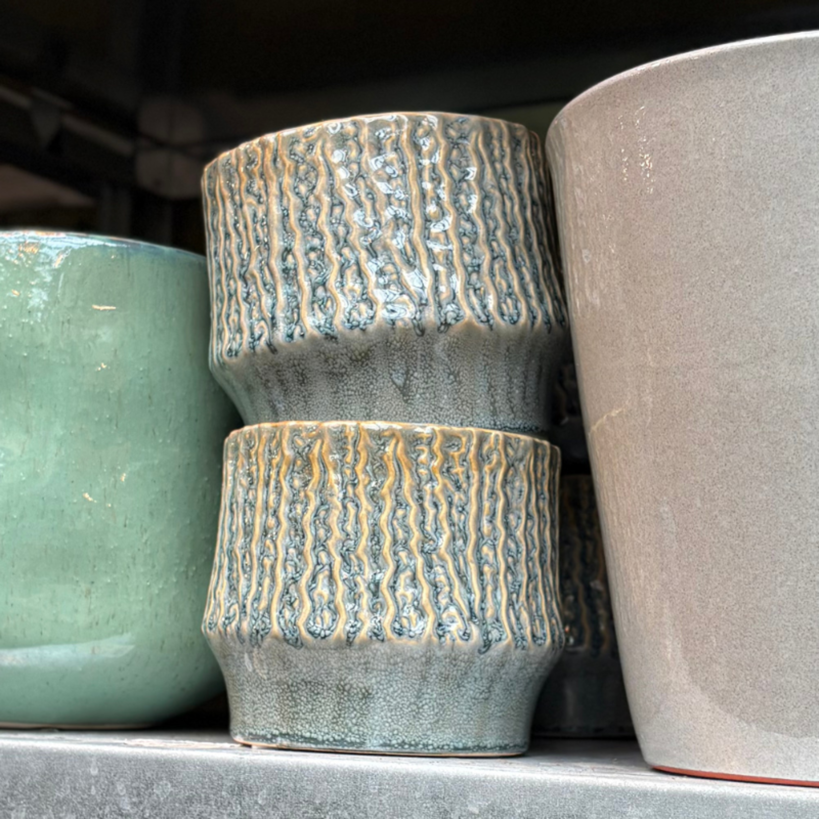 Potten - Lot blauw