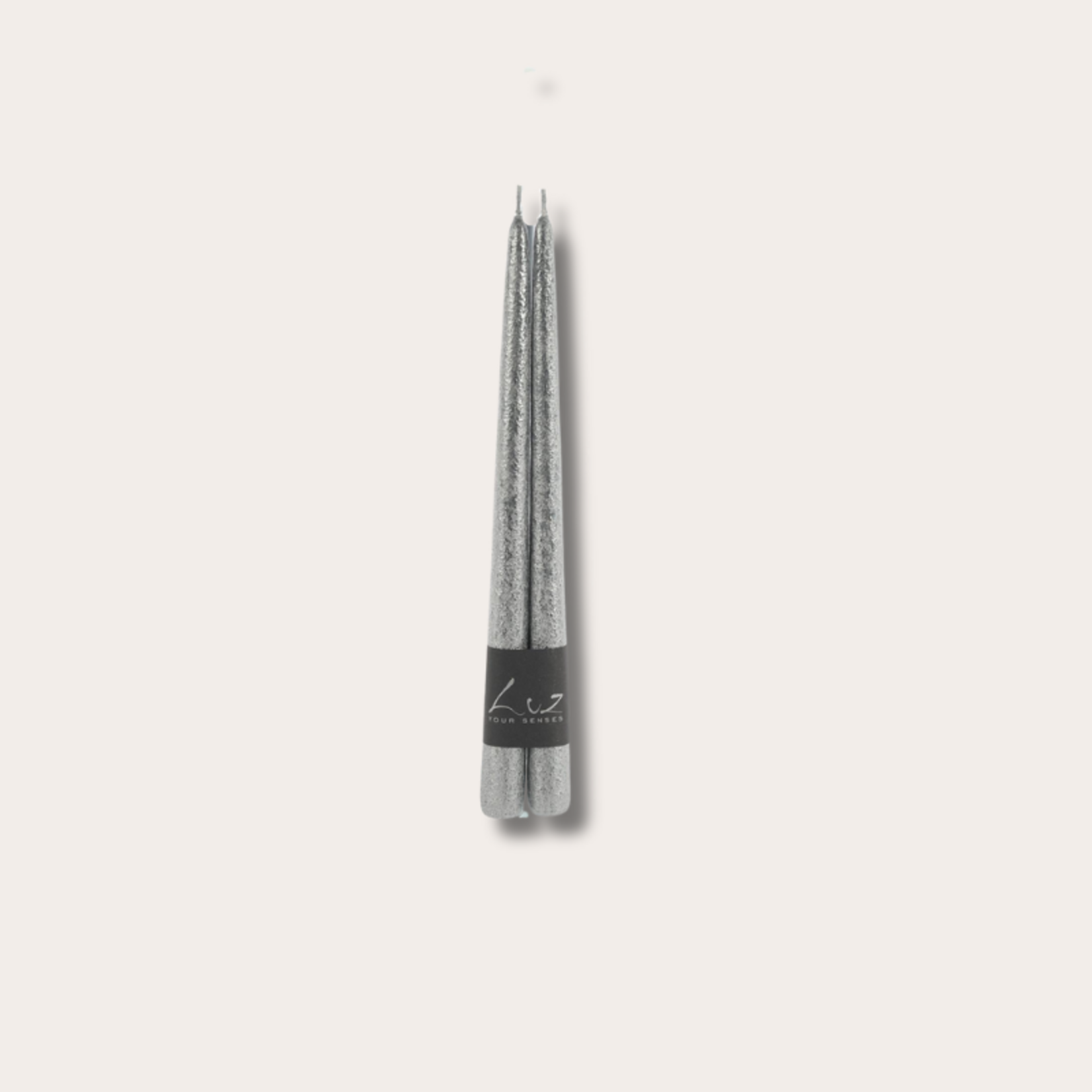 Kaarsen set van 2 - zilver