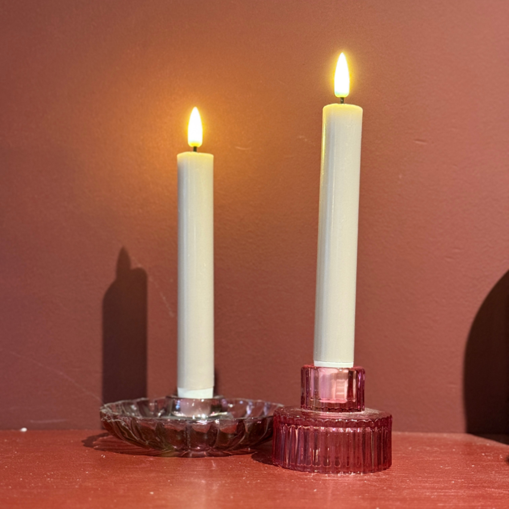 Dinerkaarsen led - cream