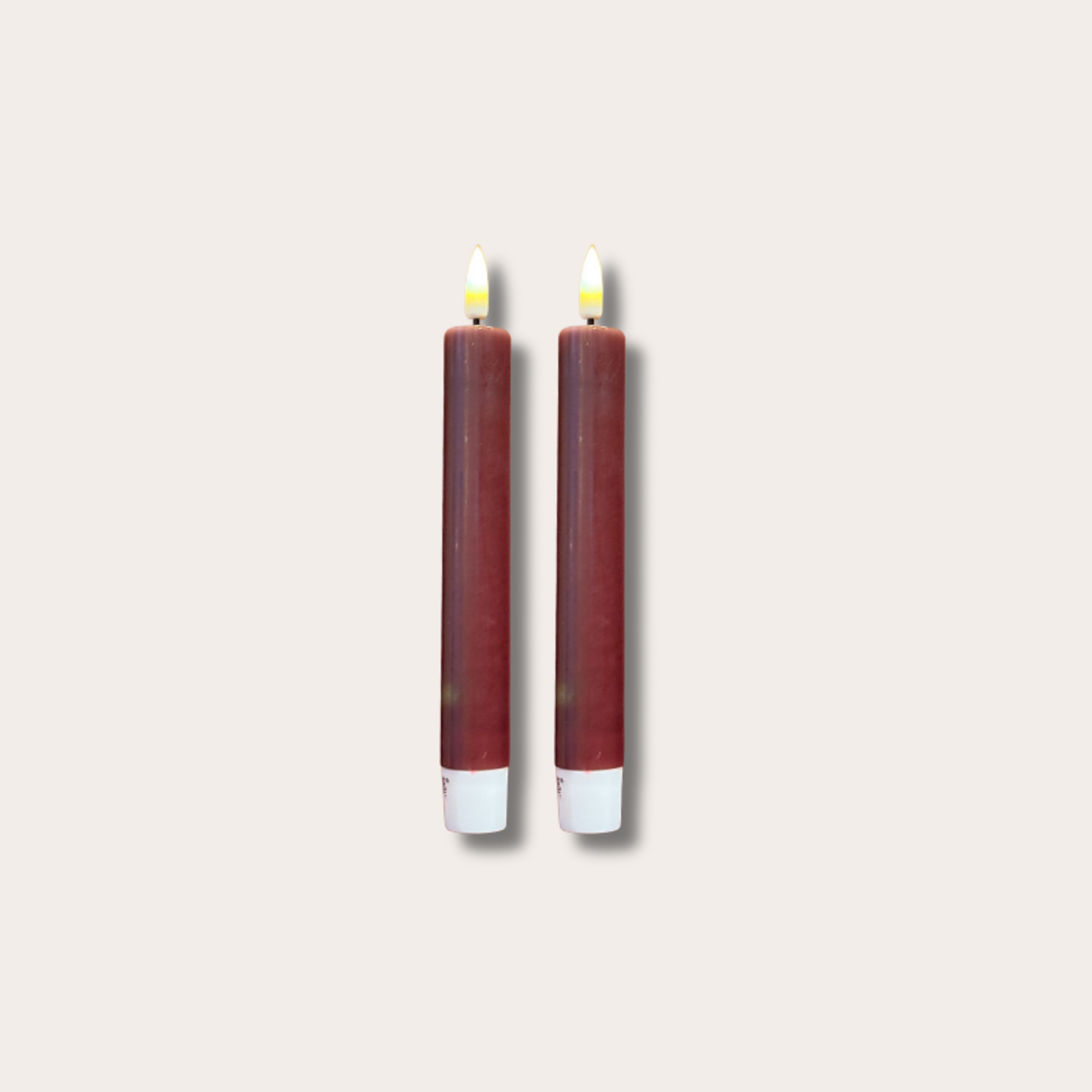 Dinerkaarsen led - burgundy